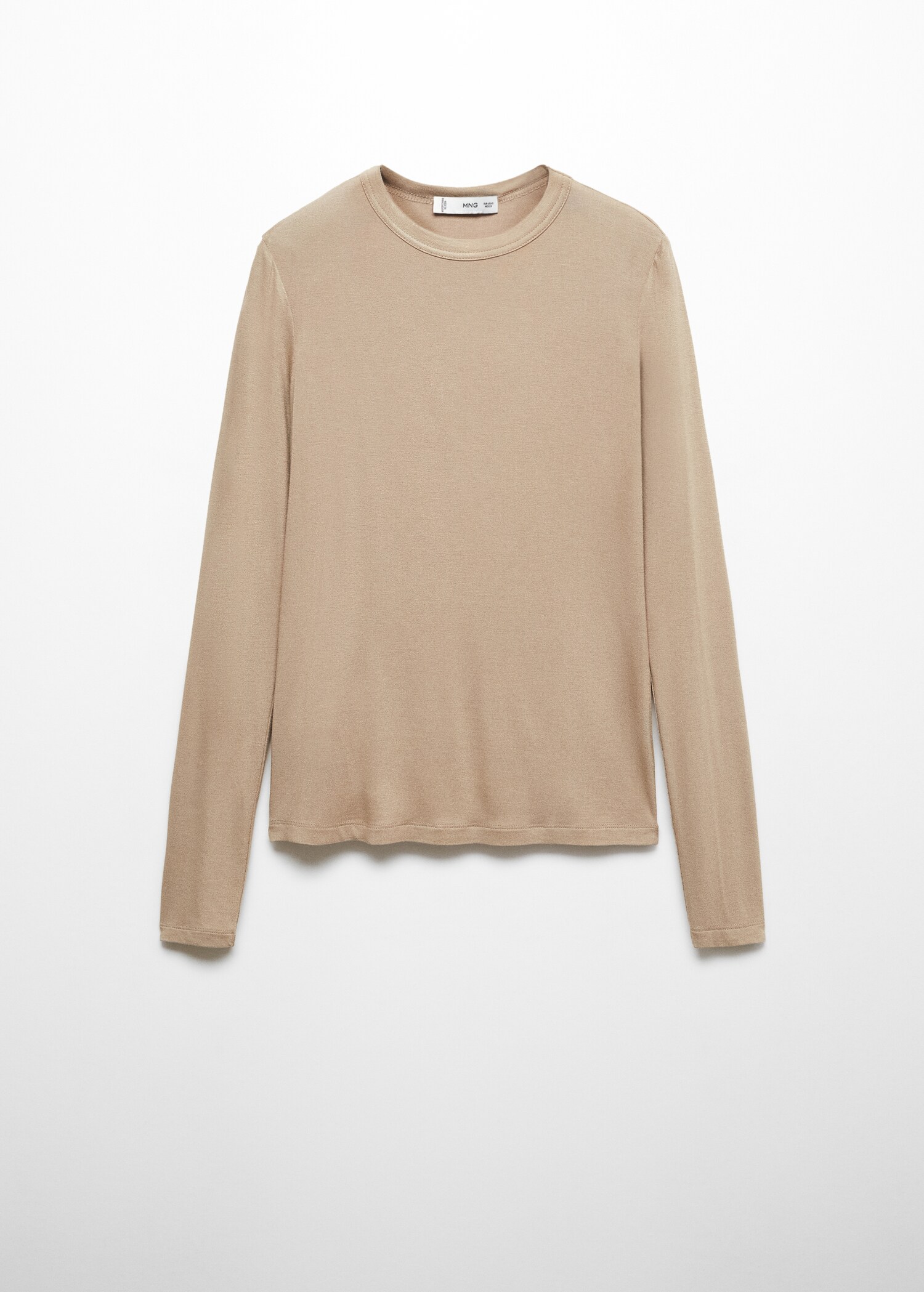 Round-neck long-sleeved t-shirt - Article without model