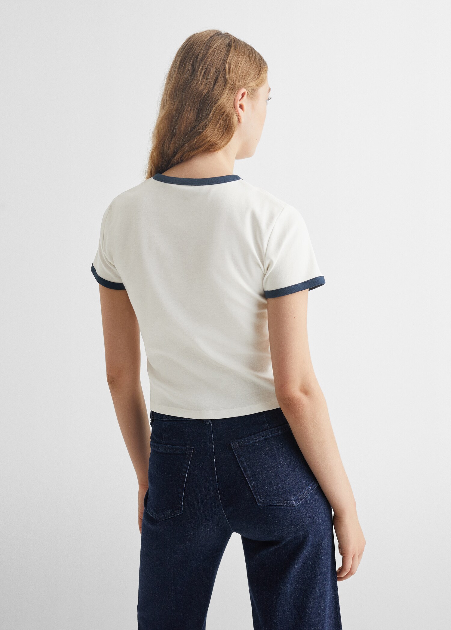Camiseta crop mensaje - Reverso del artículo