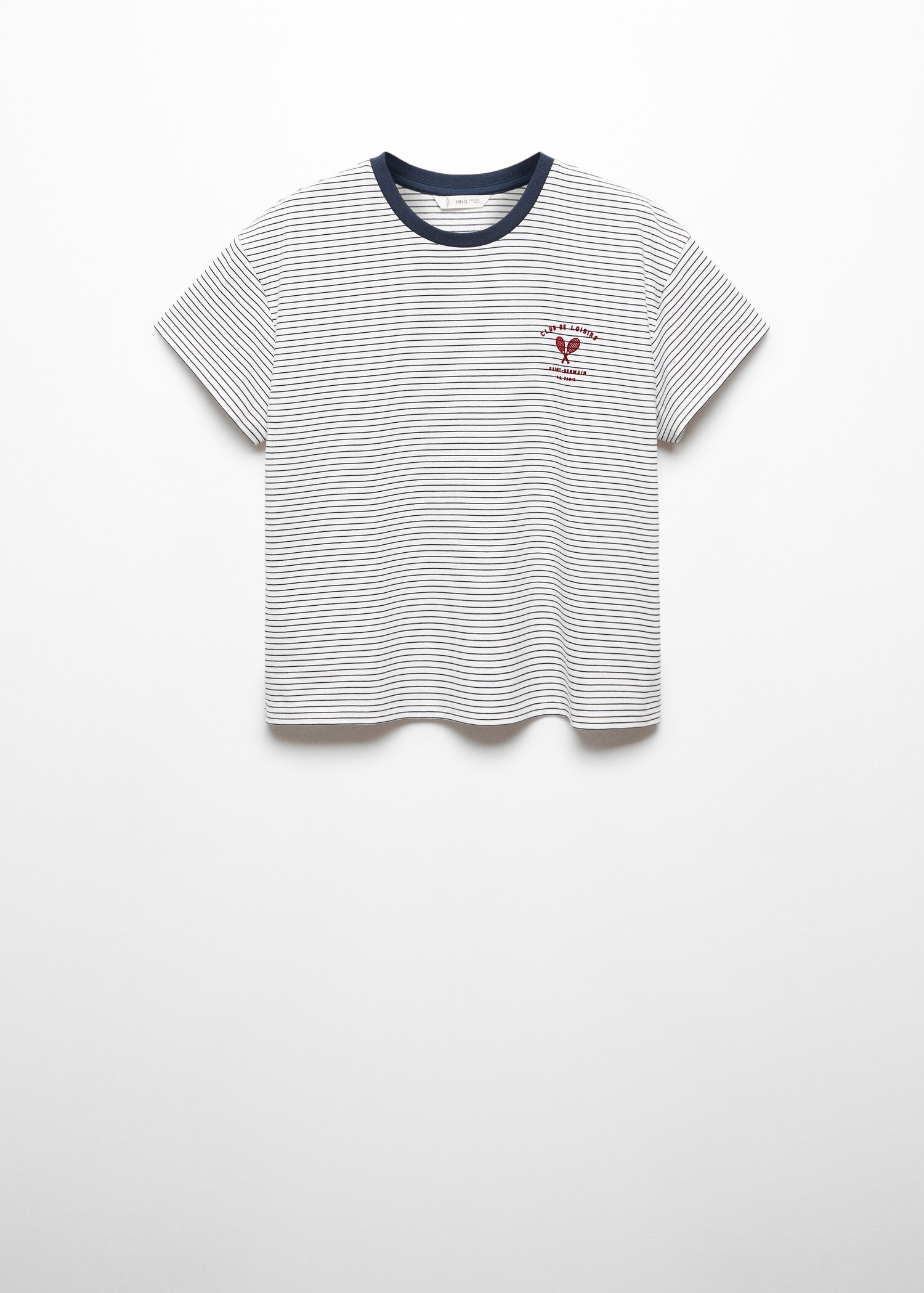 T-shirt algodão riscas - Artigo sem modelo