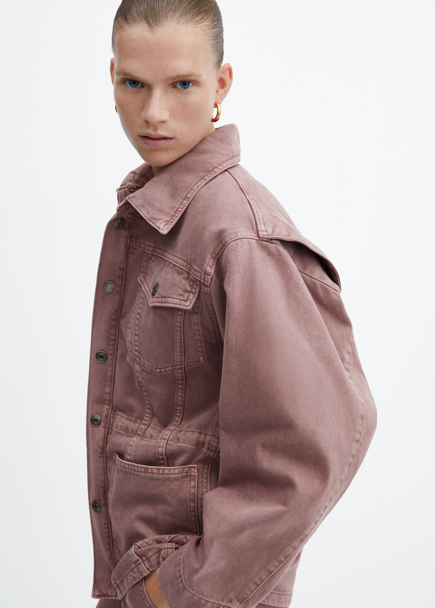 Blouson en jean cordon de serrage - Détail de l'article 2