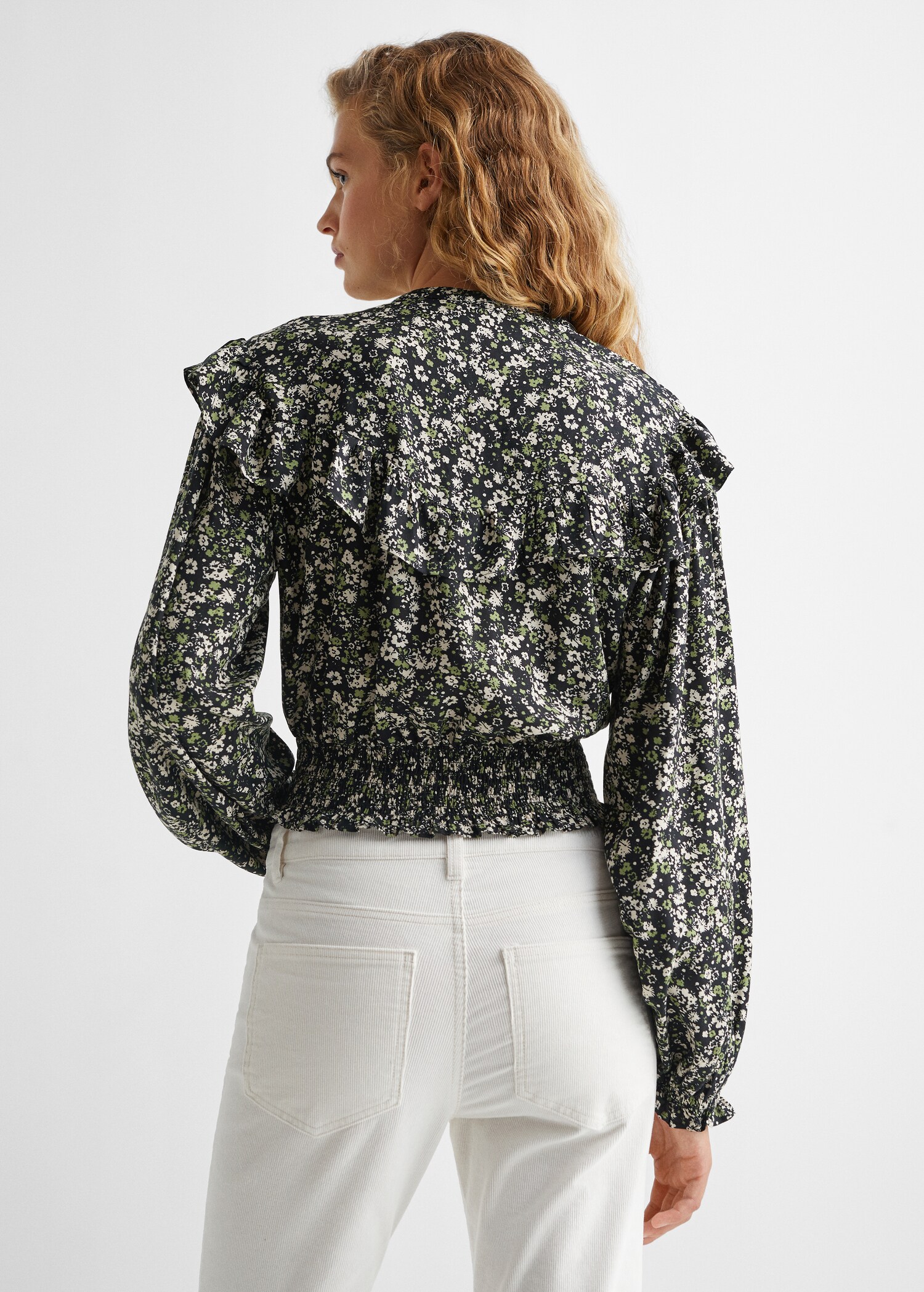 Blusa estampado flores - Reverso del artículo