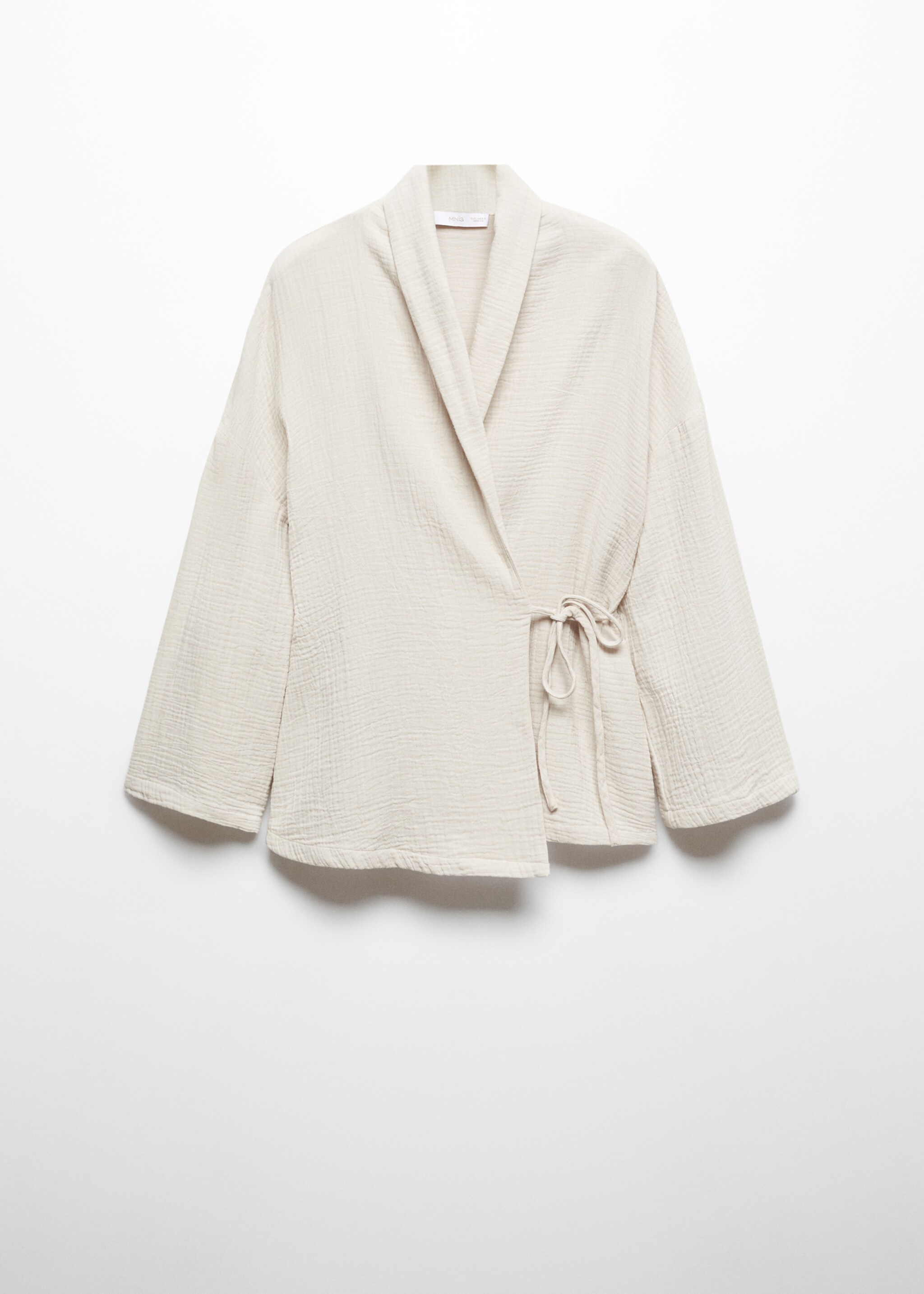 Cotton gauze pyjama shirt - Article without model, Beige. Ref: 57036018-00.