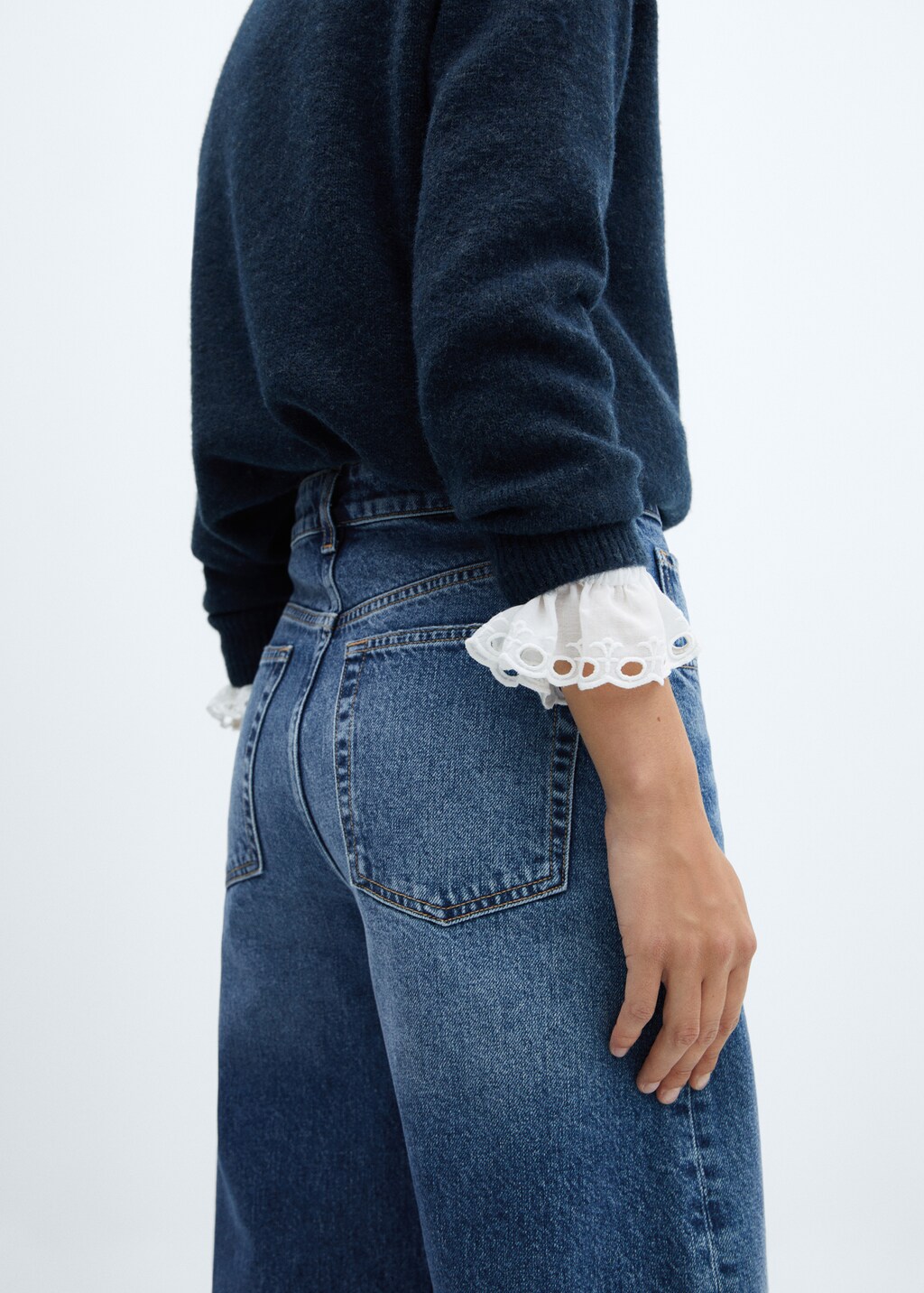 High-waist balloon jeans - Women | MANGO OUTLET USA