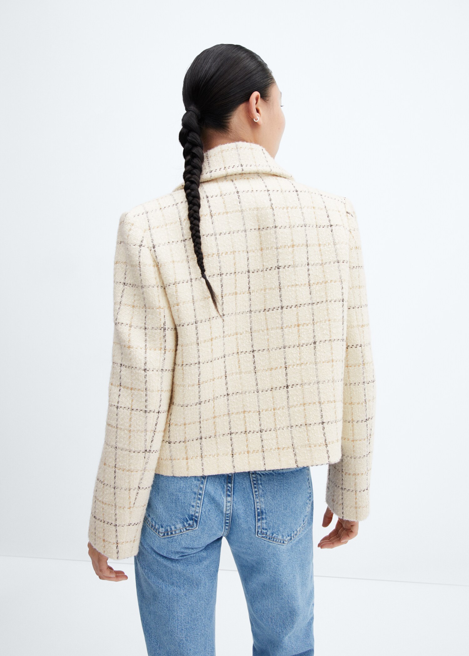Check tweed jacket - Reverse of the article