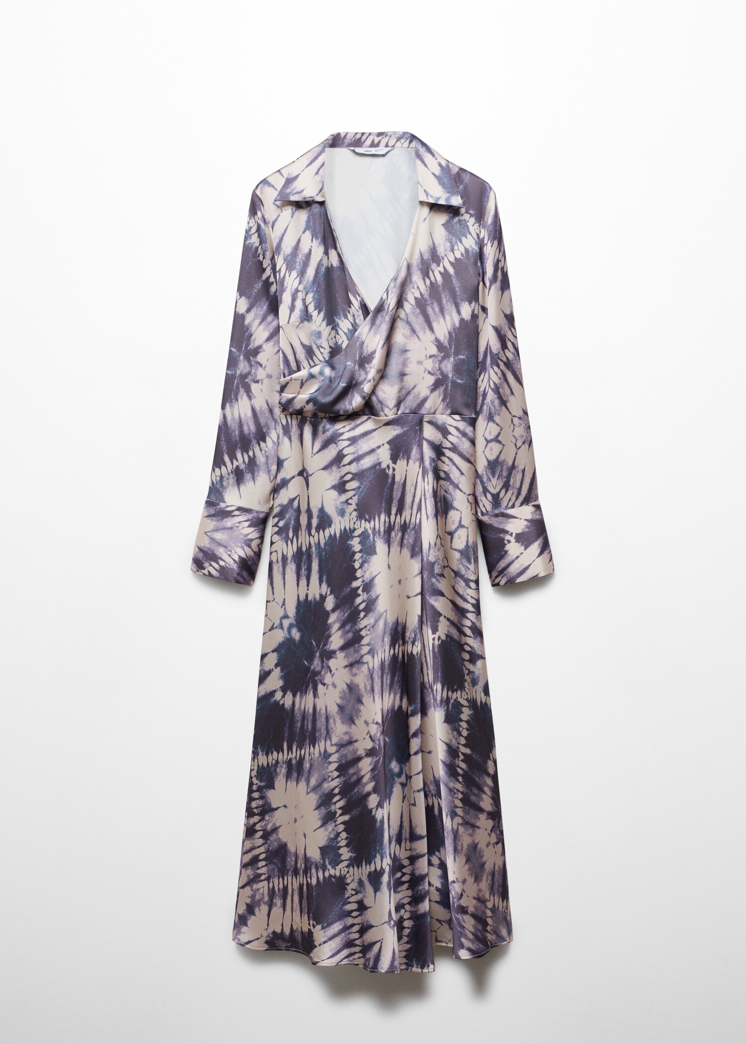 Satin tie-dye dress - Article without model