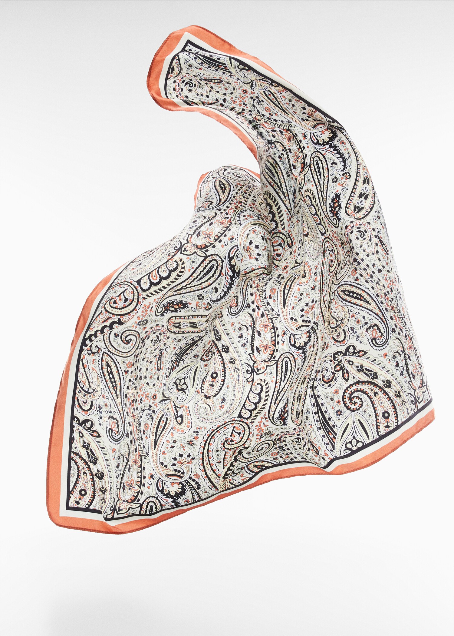 Paisley tryck scarf - Bild av mittparti