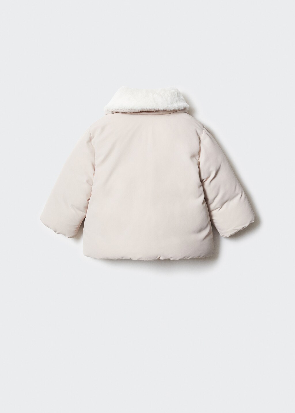 Fur-effect quilted coat - Newborn | MANGO OUTLET USA