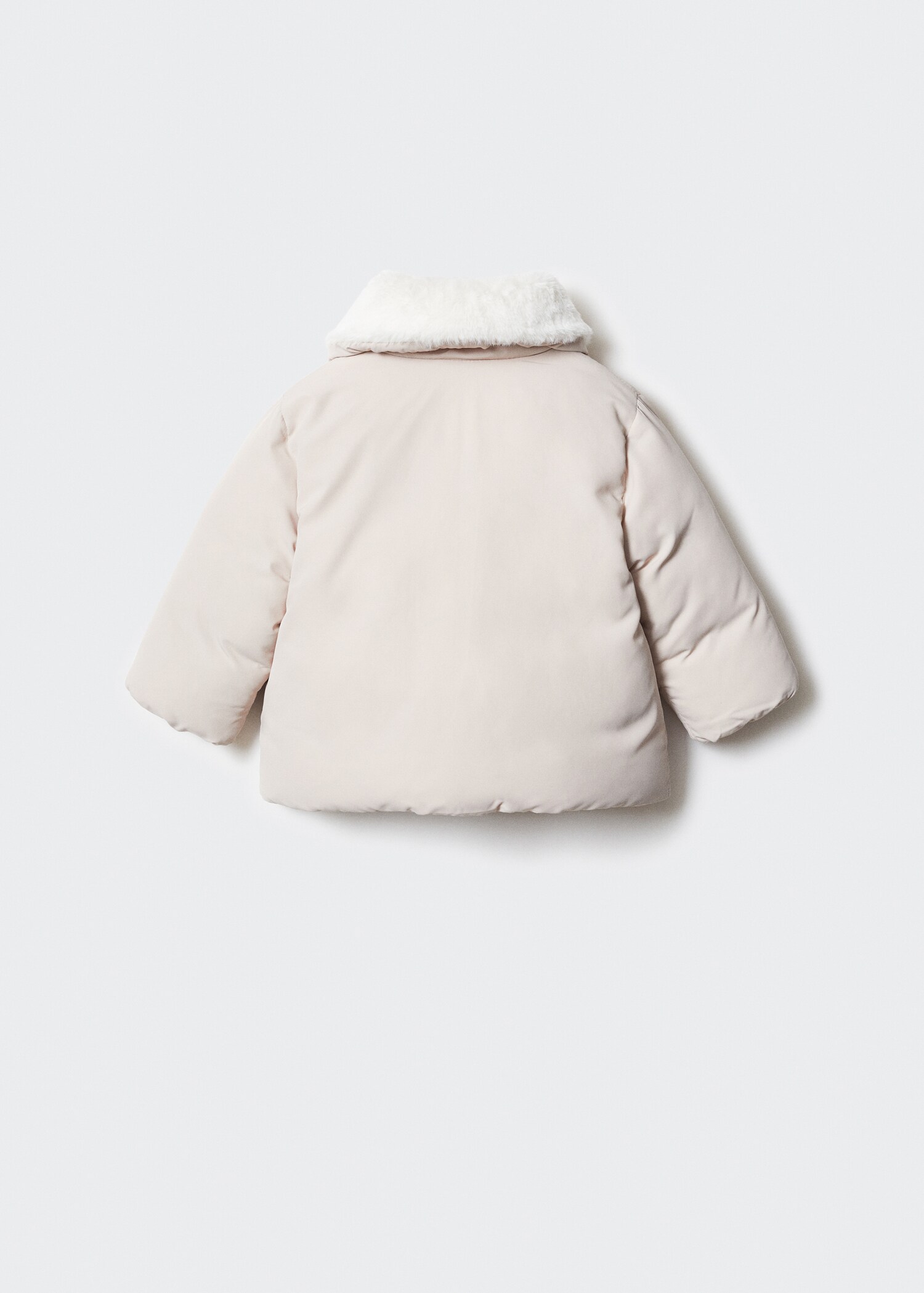 Anorak acolchado pelo - Reverso del artículo