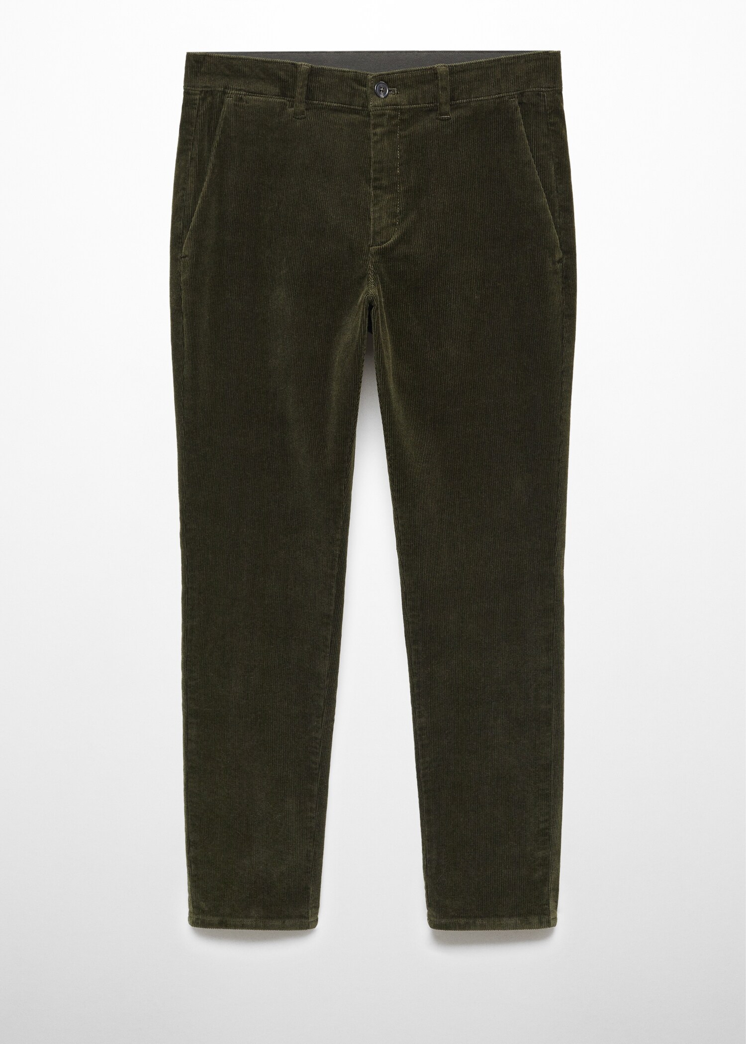 Corduroy slim-fit cropped trousers - Article without model