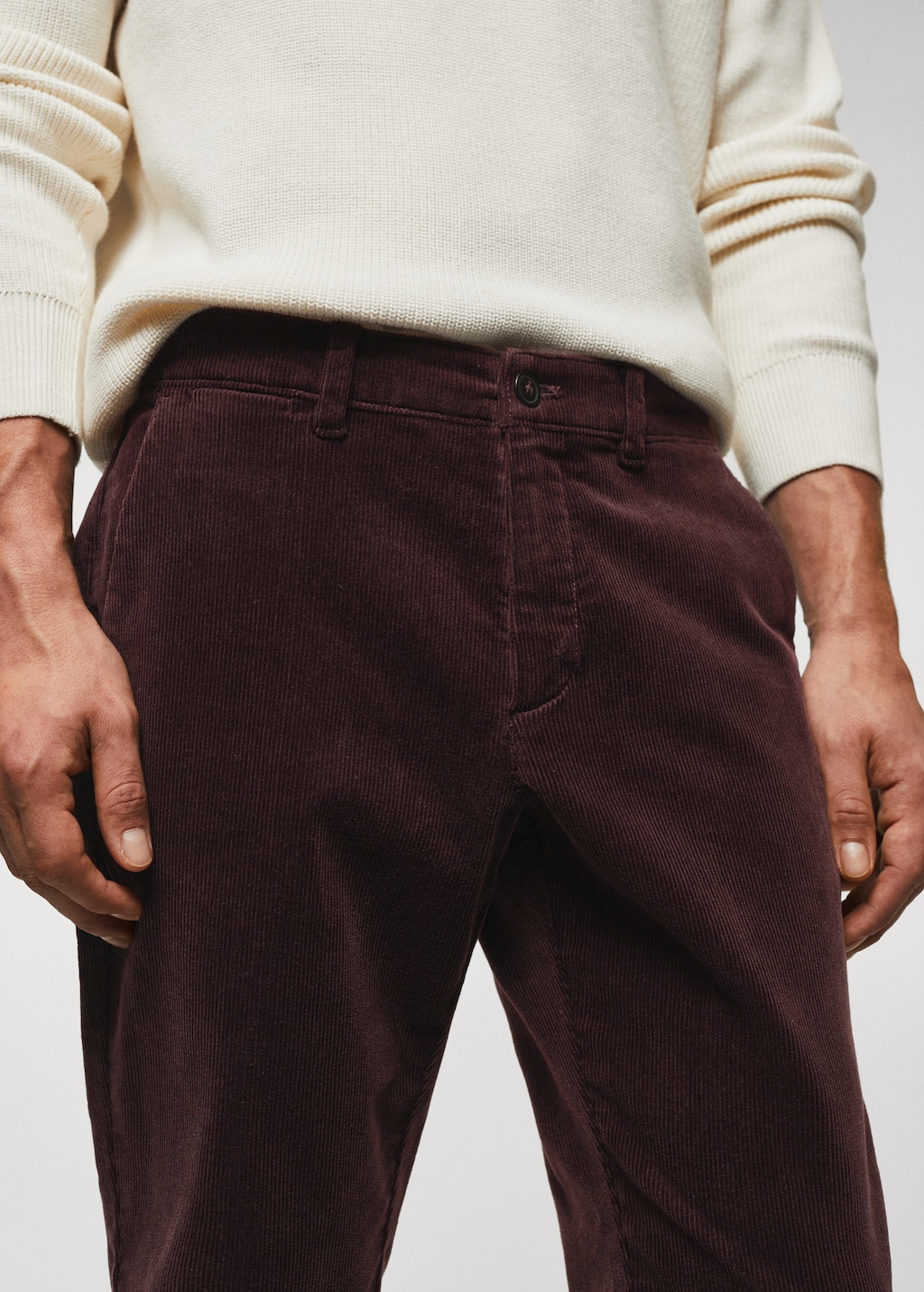 Cropped corduroy pants mens deals