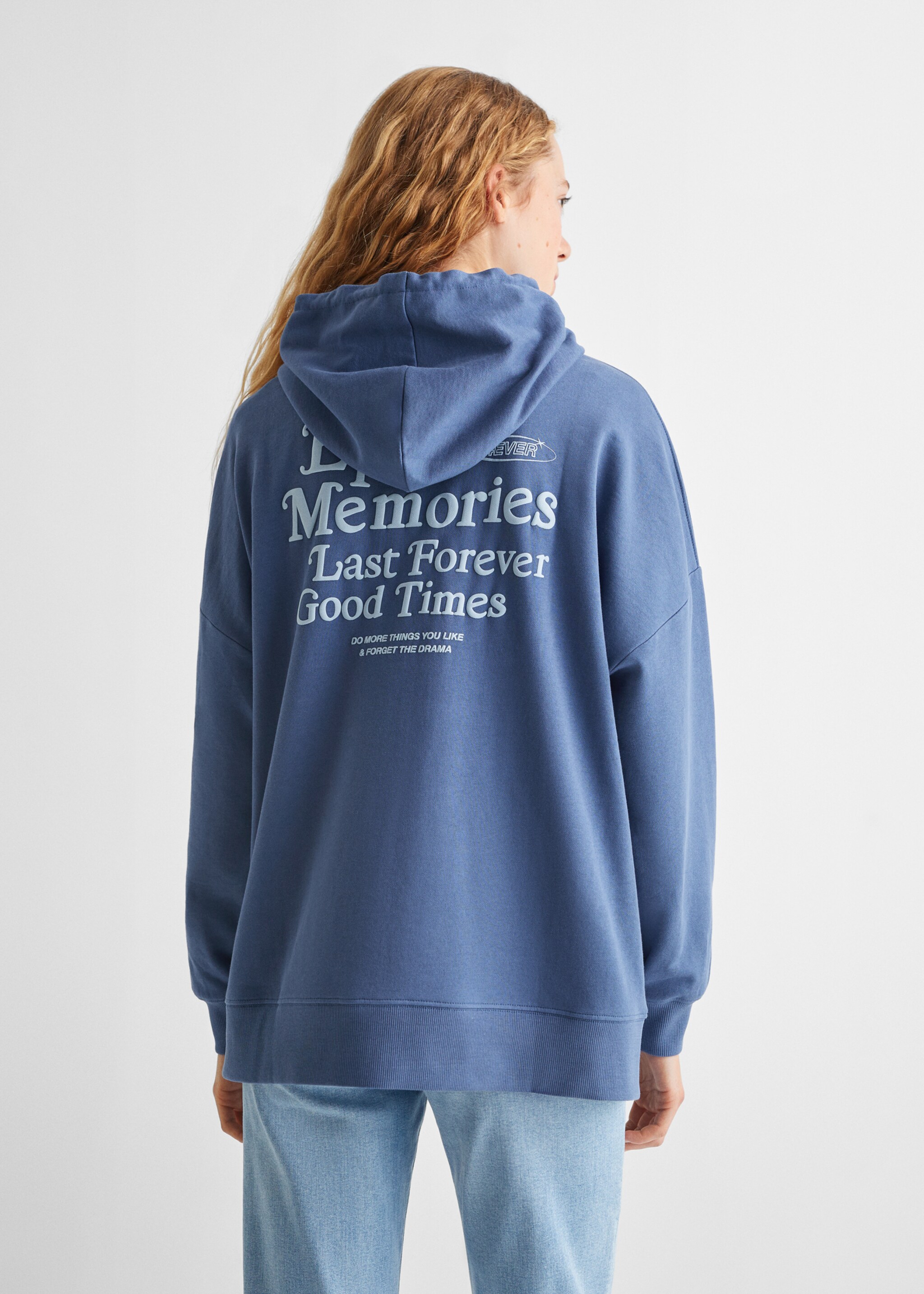 Printed message sweatshirt - Reverse of the article