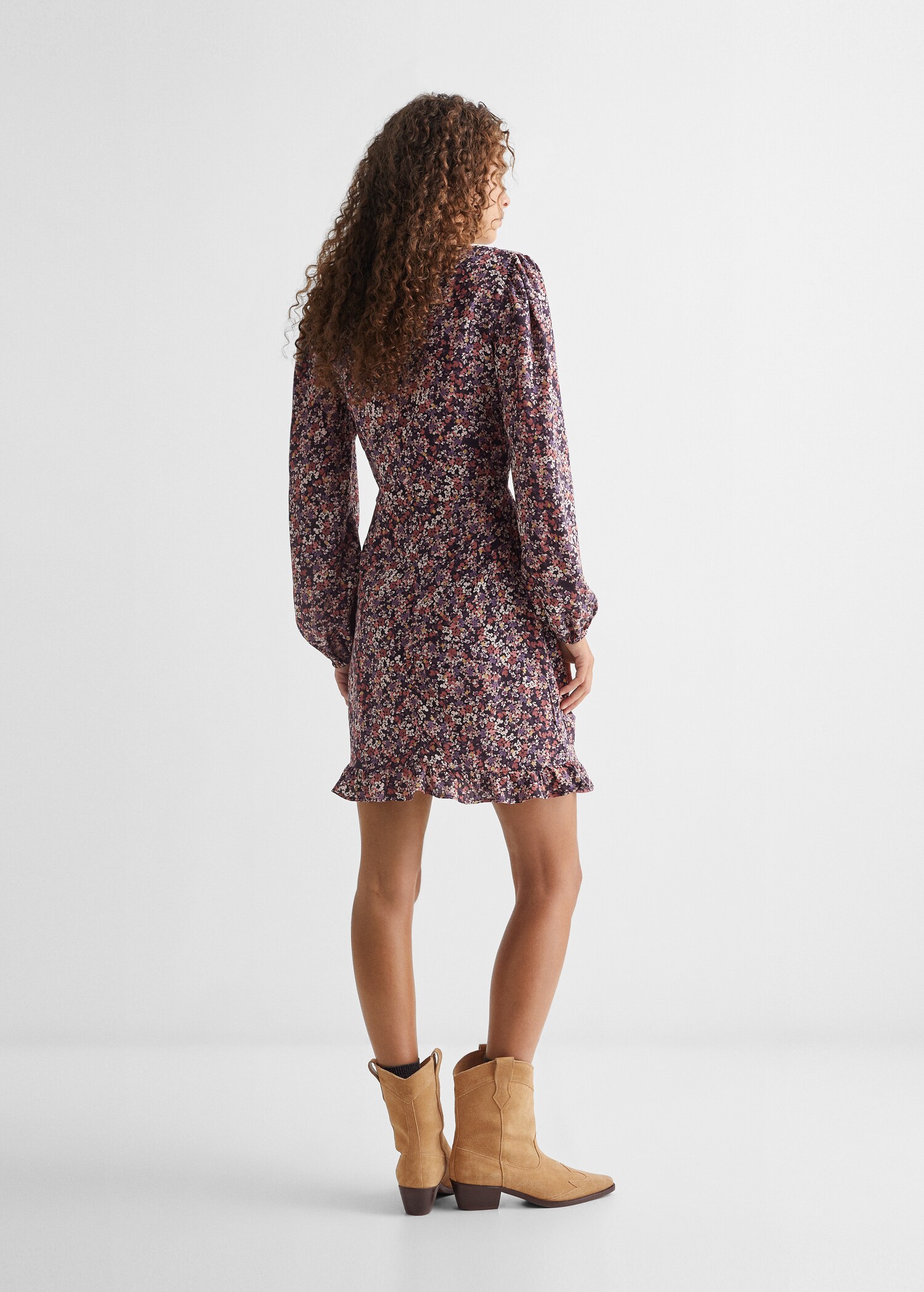 Robe imprimée à volants - Verso de l’article