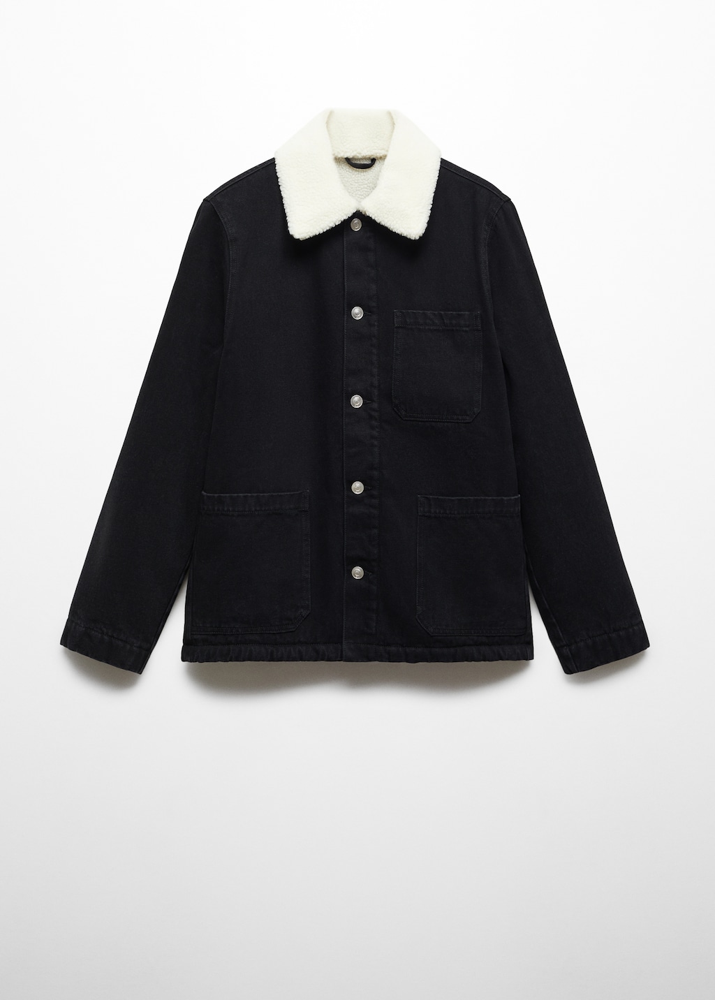 Shearling denim jacket