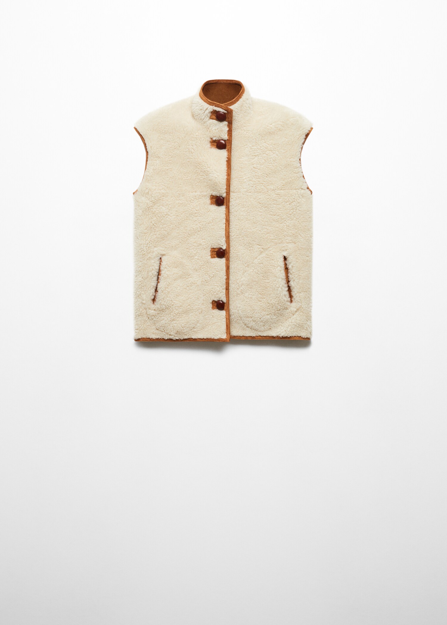 Reversible shearling gilet - Article without model