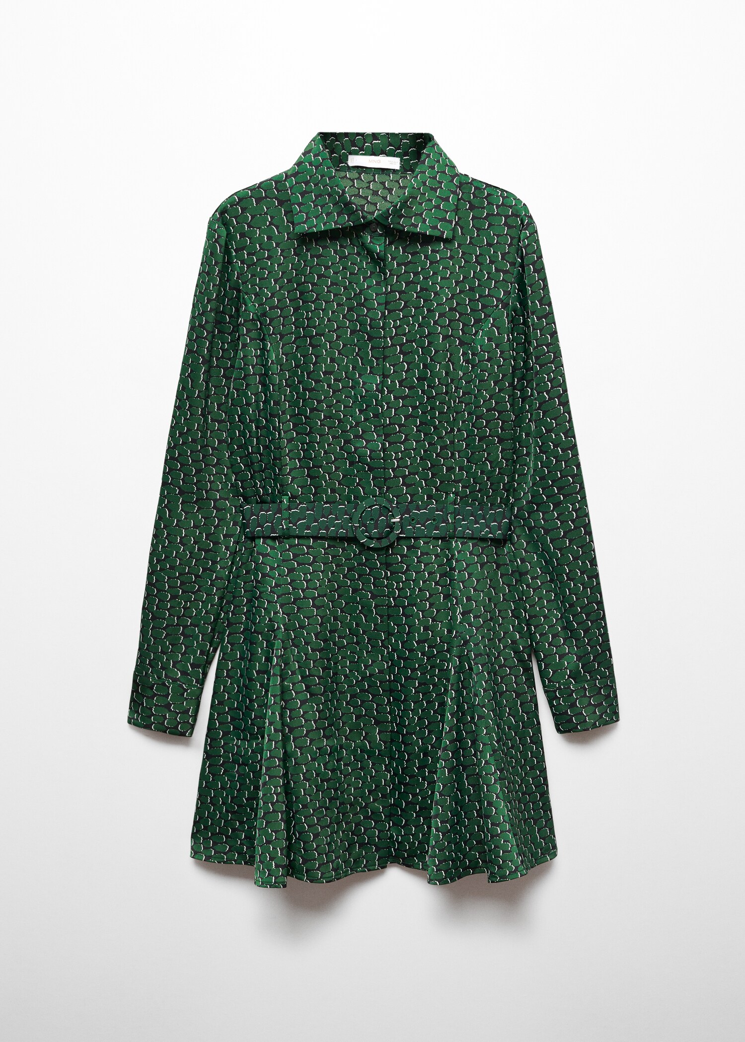 Belt printed dress - Article without model