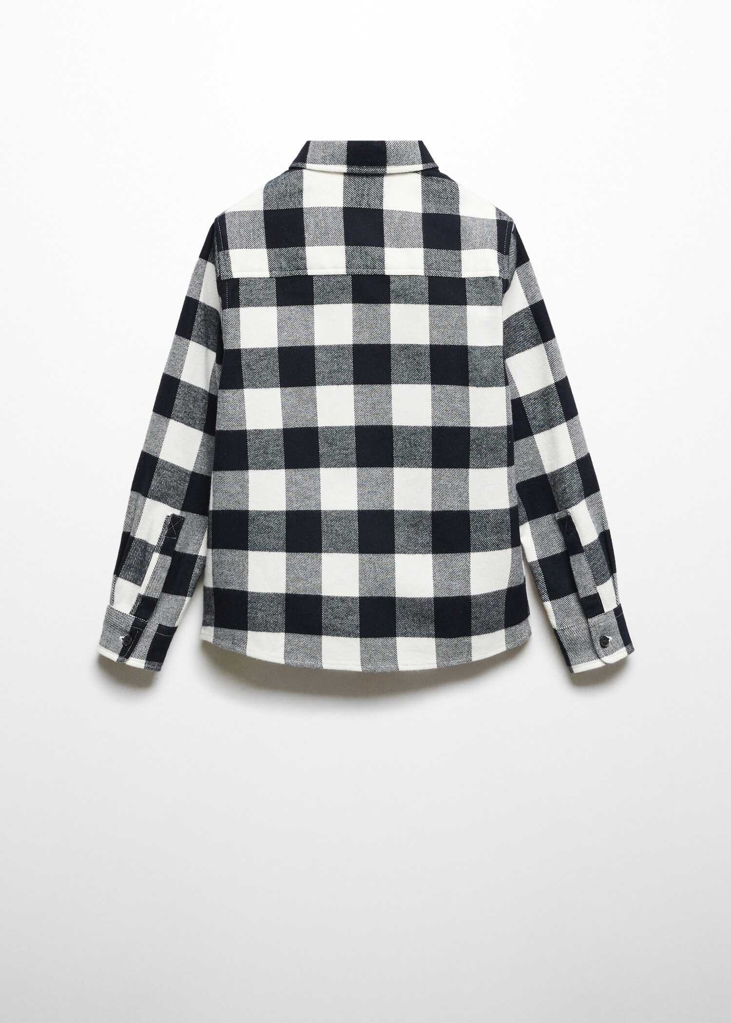 Camisa regular fit algodón cuadros - Reverso del artículo