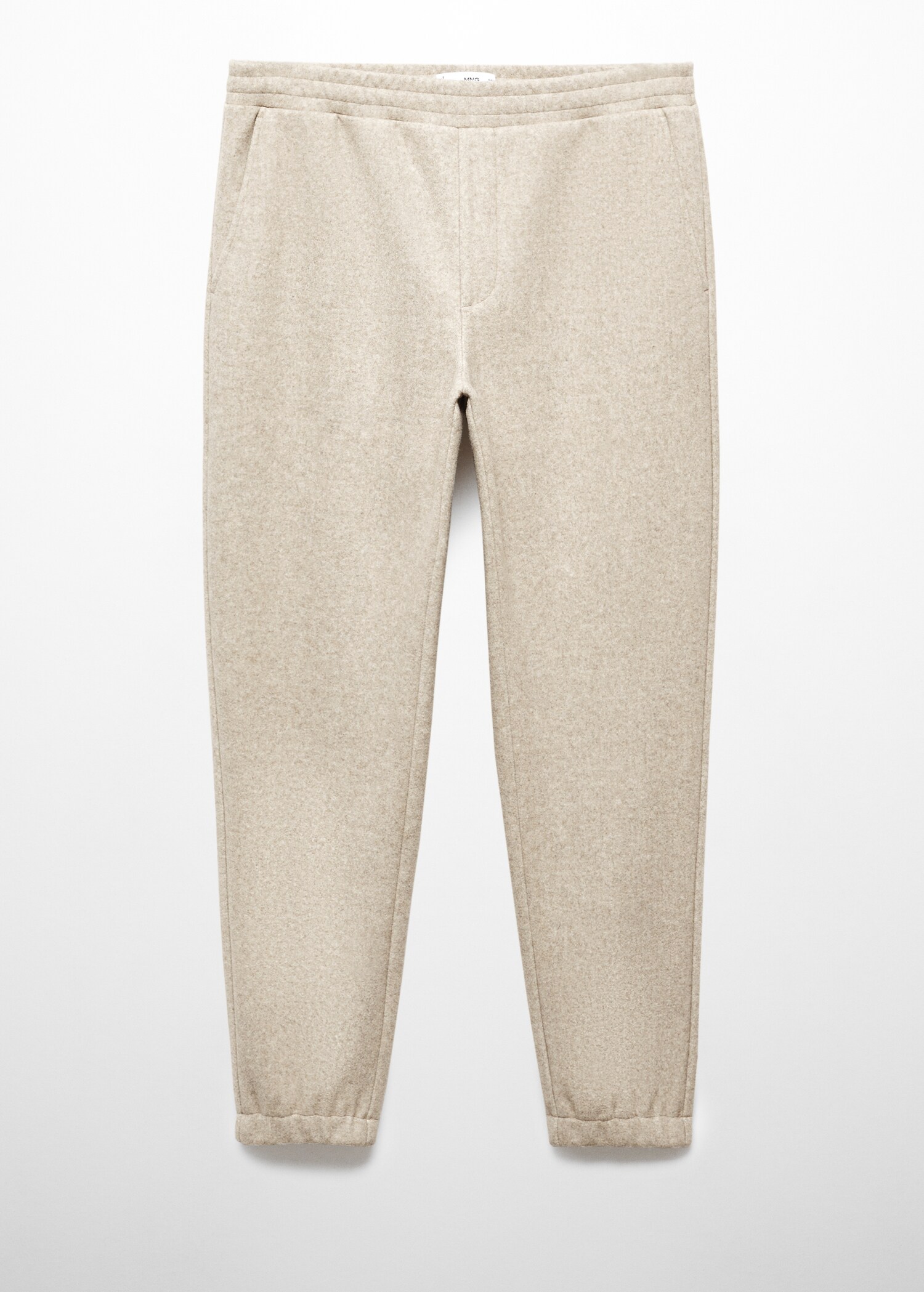 Flannel jogger trousers - Article without model