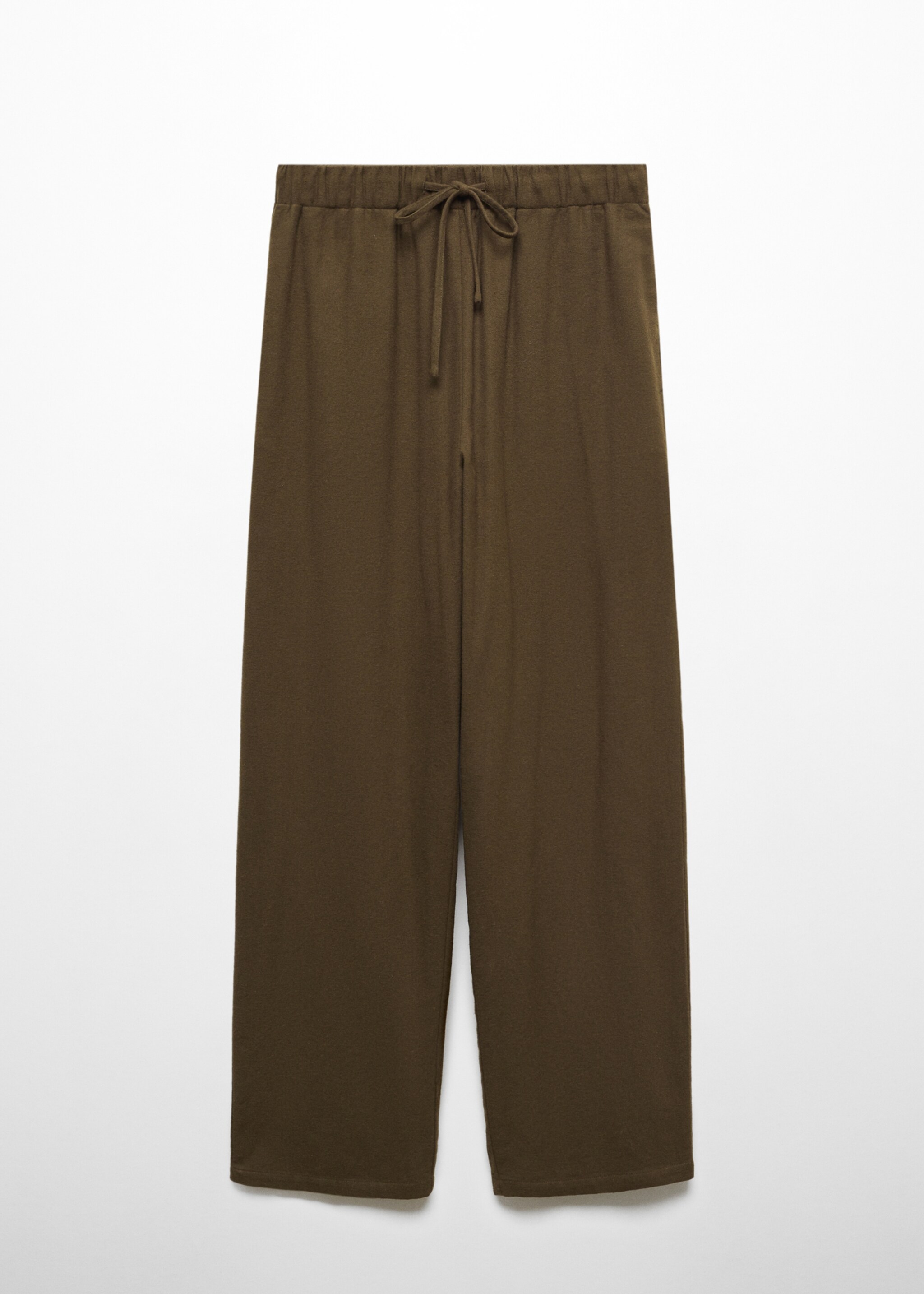 Pantalón recto franela - Artículo sin modelo, Khaki. Ref: 57037747-00.