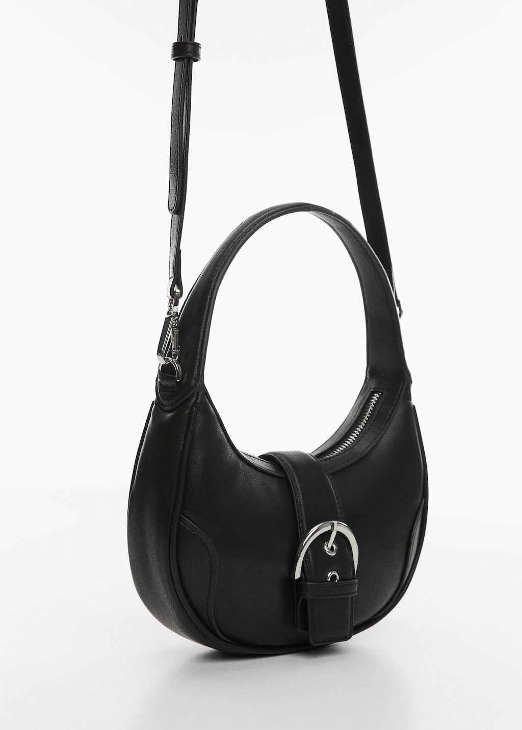 Buckle bag with double handle