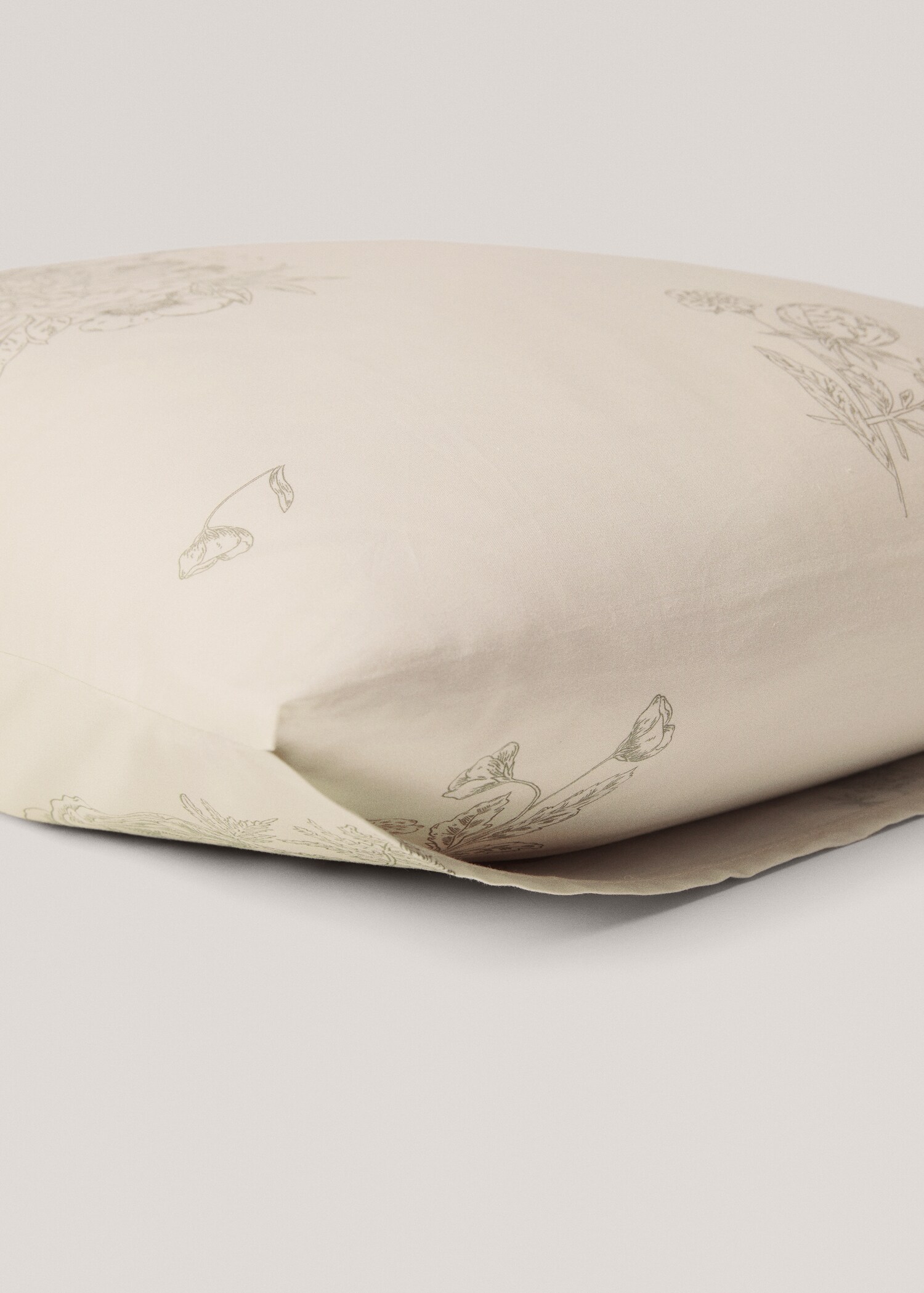 Floral-print pillowcase 60x60cm (Pack of 2) - Details of the article 2