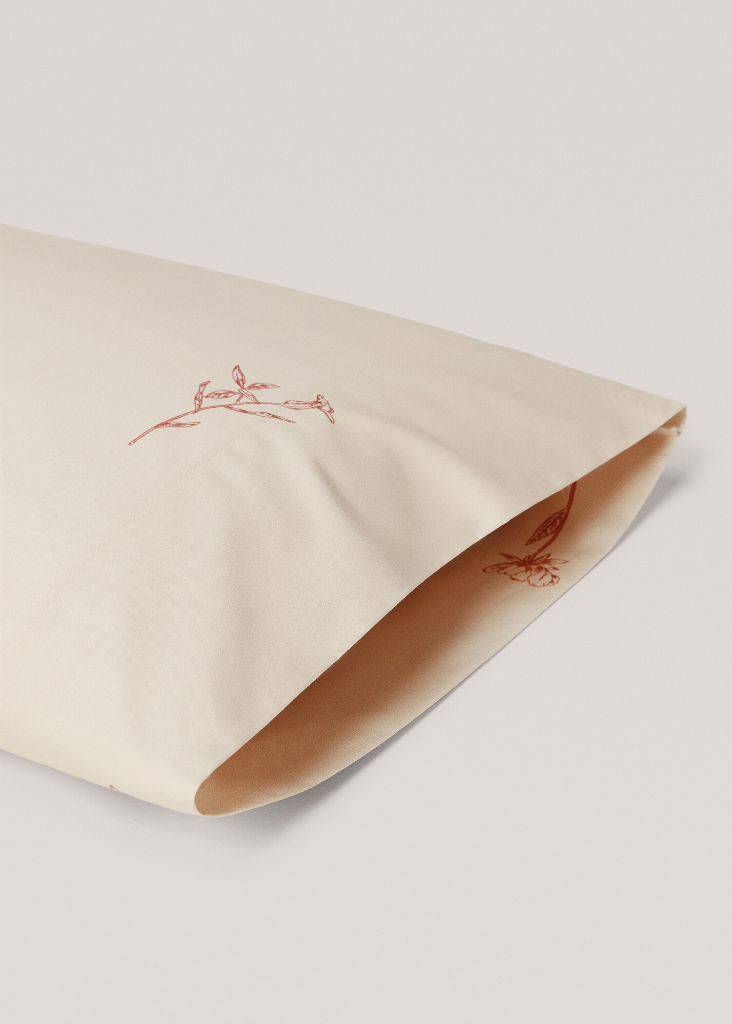 Striped print pillow case 45x110cm - Details of the article 1