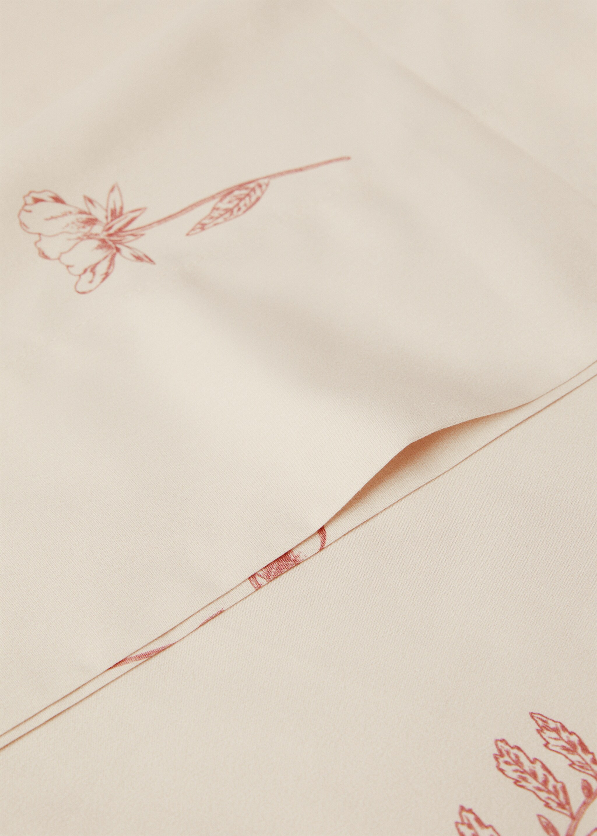 Striped print pillow case 45x110cm - Details of the article 2