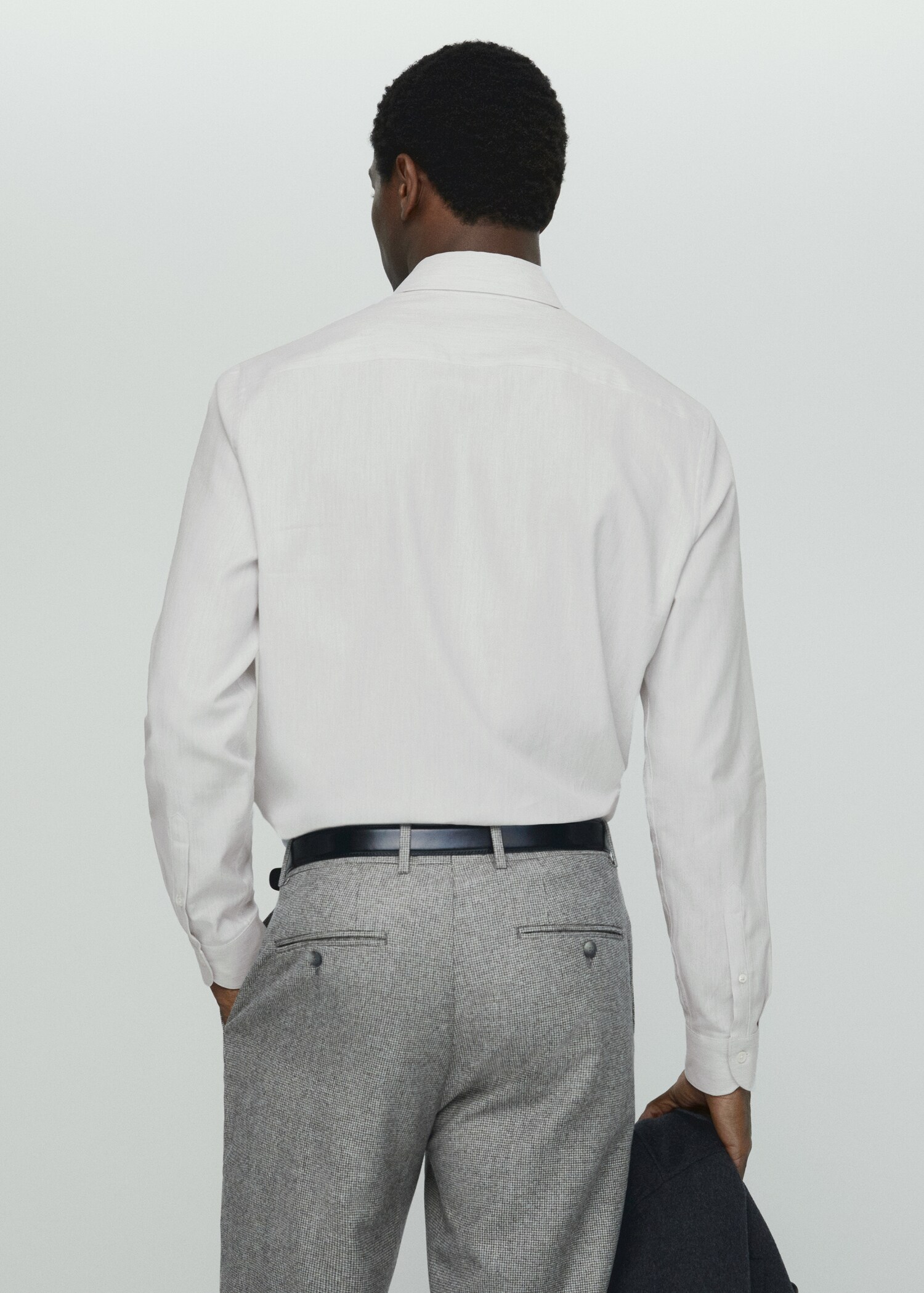 100% cotton shirt structure - Reverse of the article