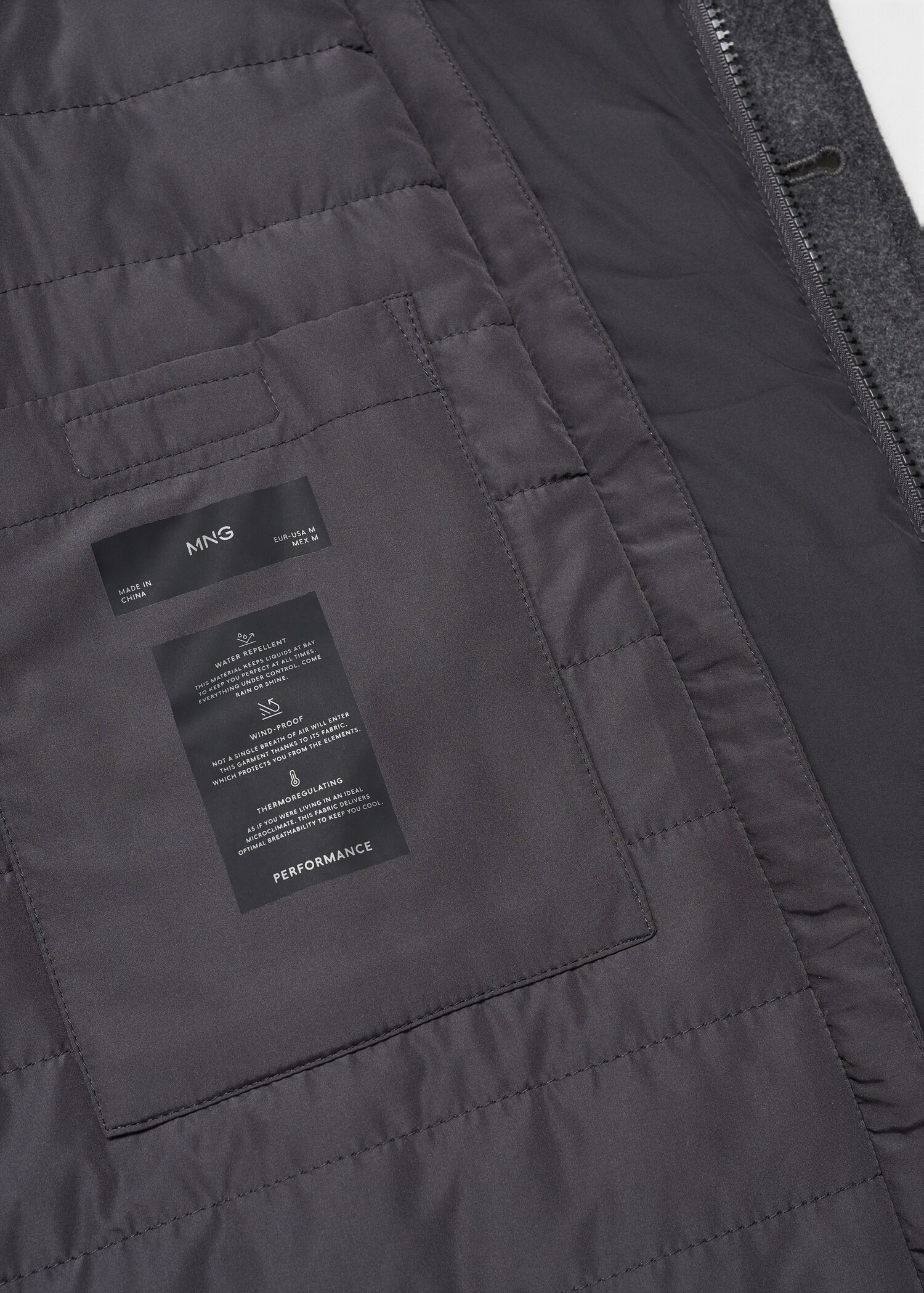Detachable hood wool coat - Details of the article 0