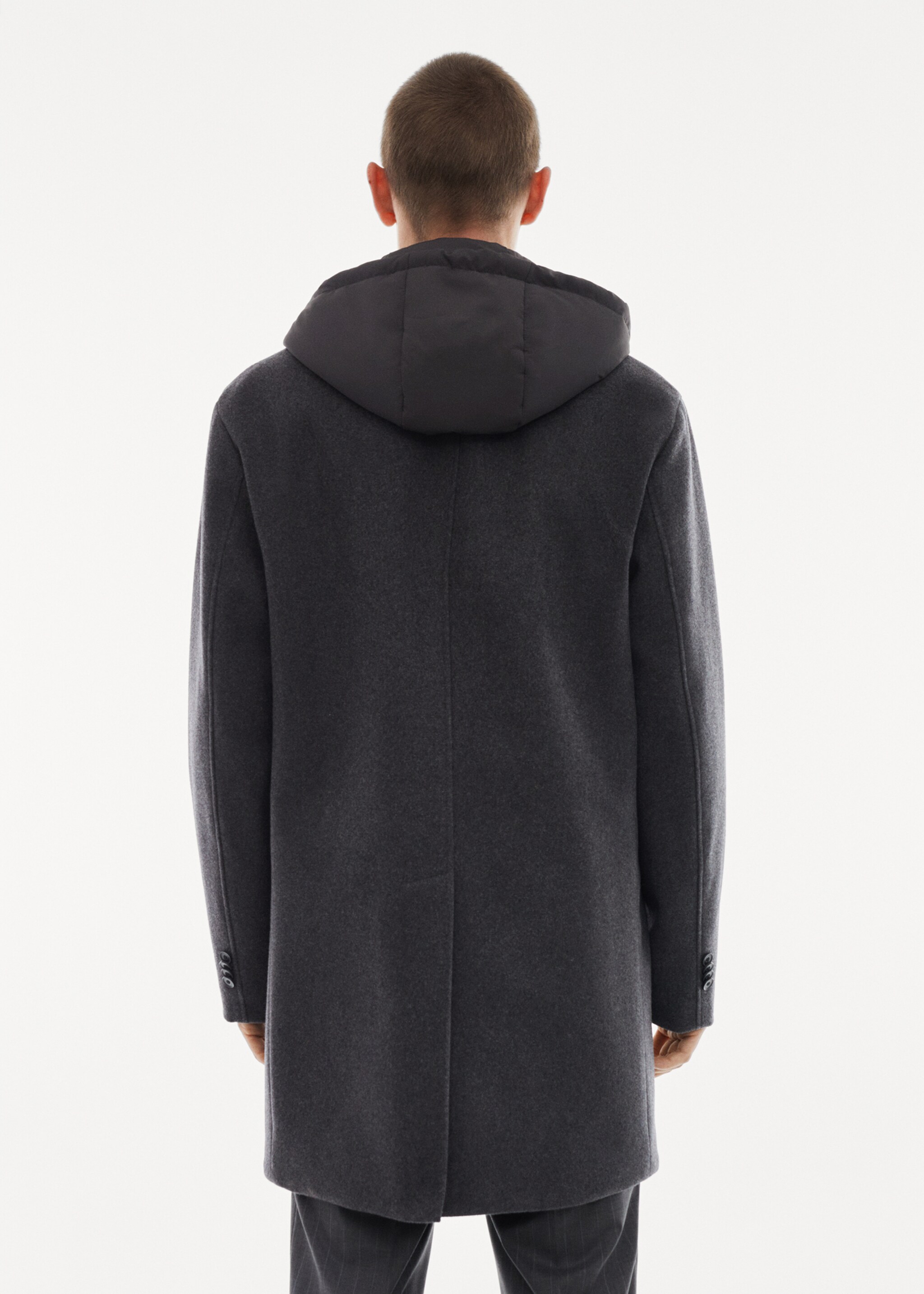 Abric llana caputxa desmuntable - Revers de l'article