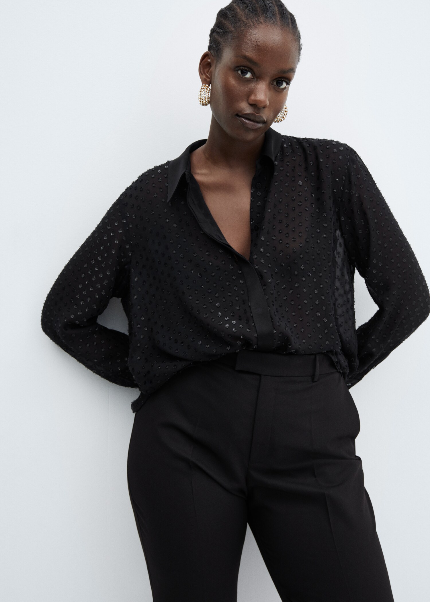 Camisa semitransparente plumeti - Detalle del artículo 5