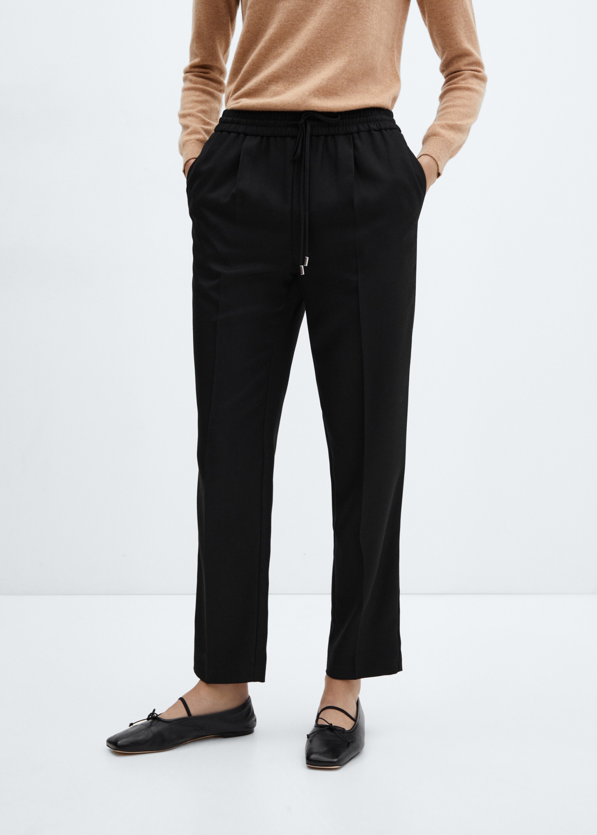 Flowy jogger trousers - Medium plane