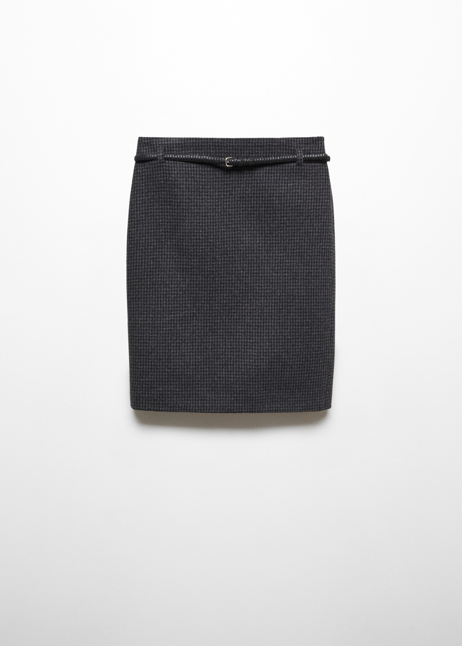 Houndstooth skirt with belt - Article without model