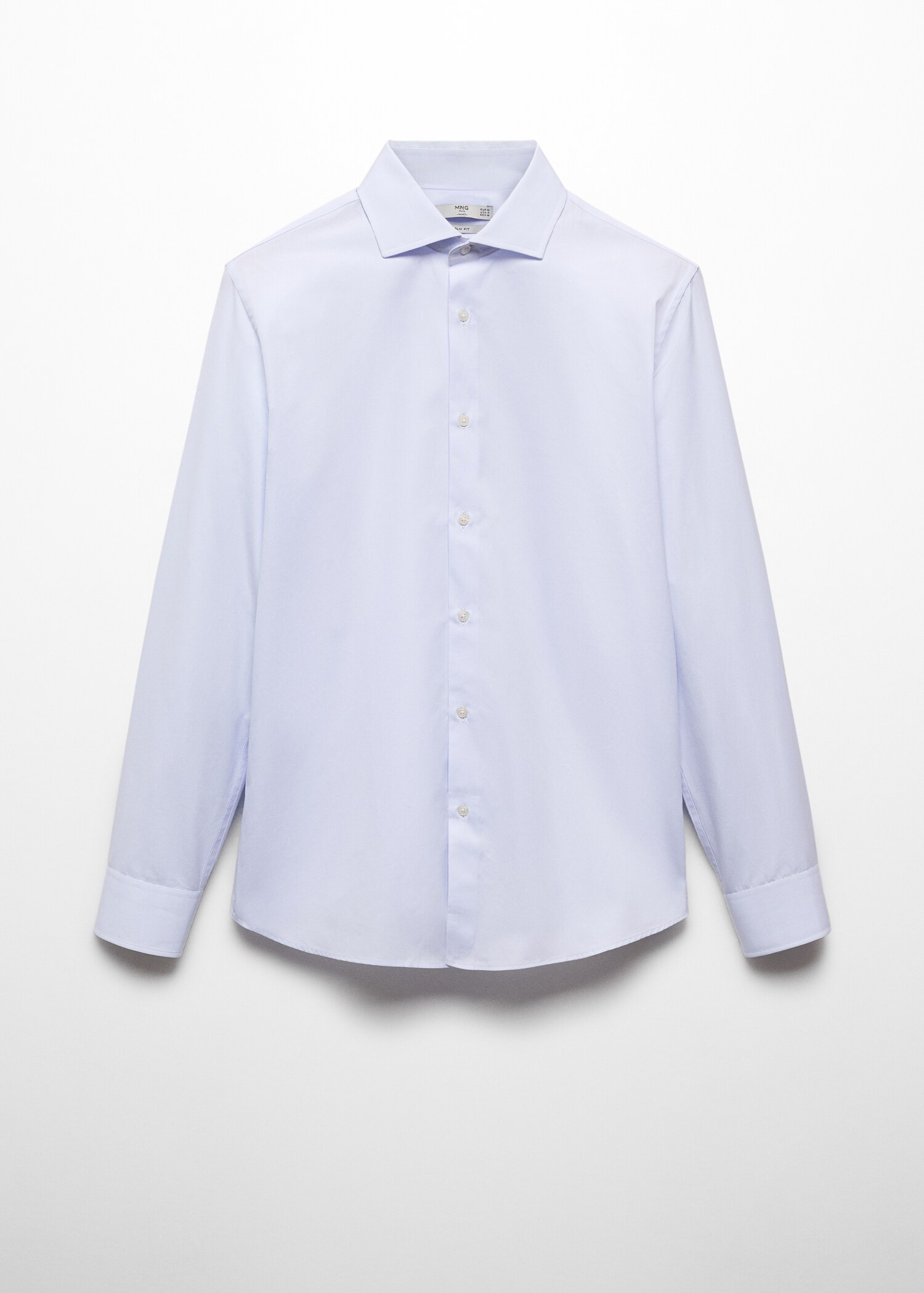 Slim-fit cotton poplin suit shirt - Article without model