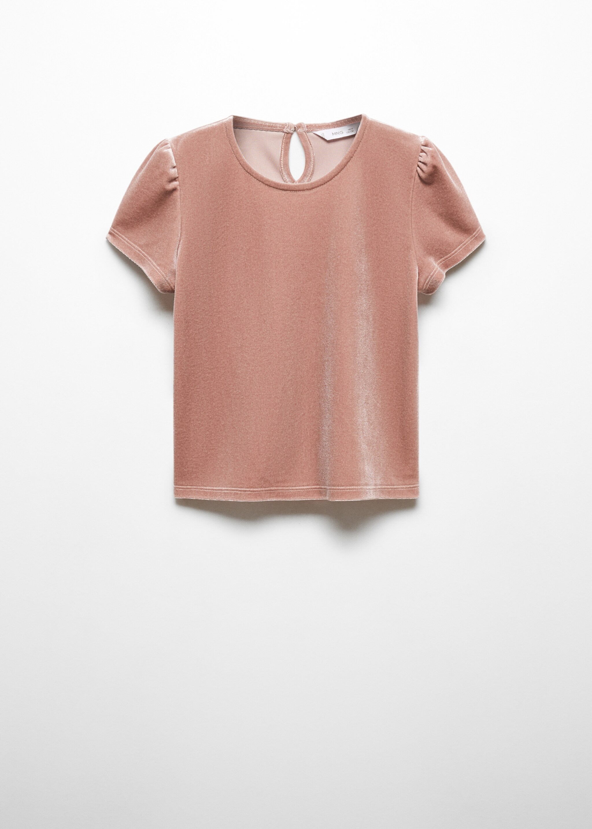 T-shirt velours manches bouffantes - Article sans modèle