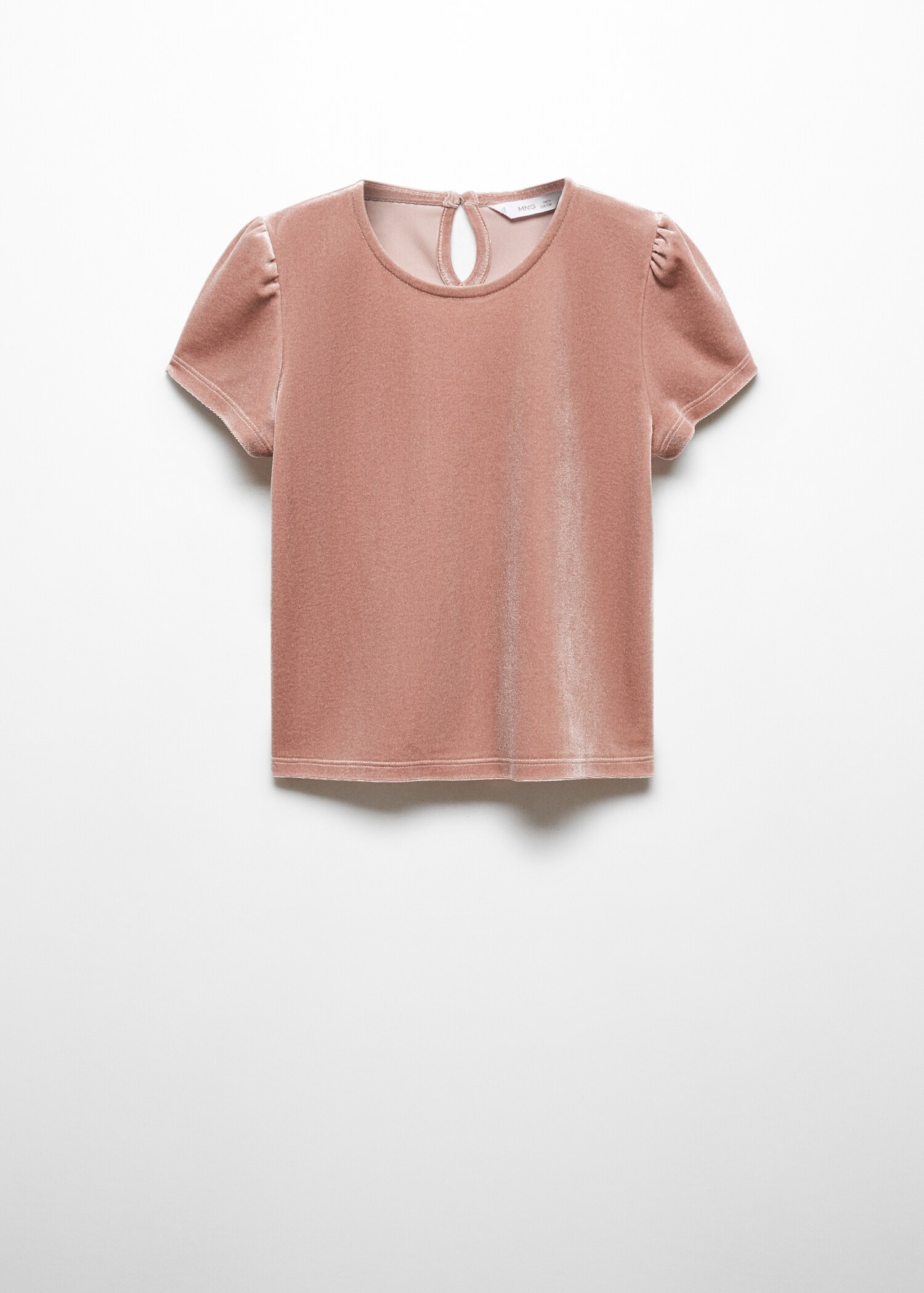 Puffed sleeves velvet T-shirt - Article without model