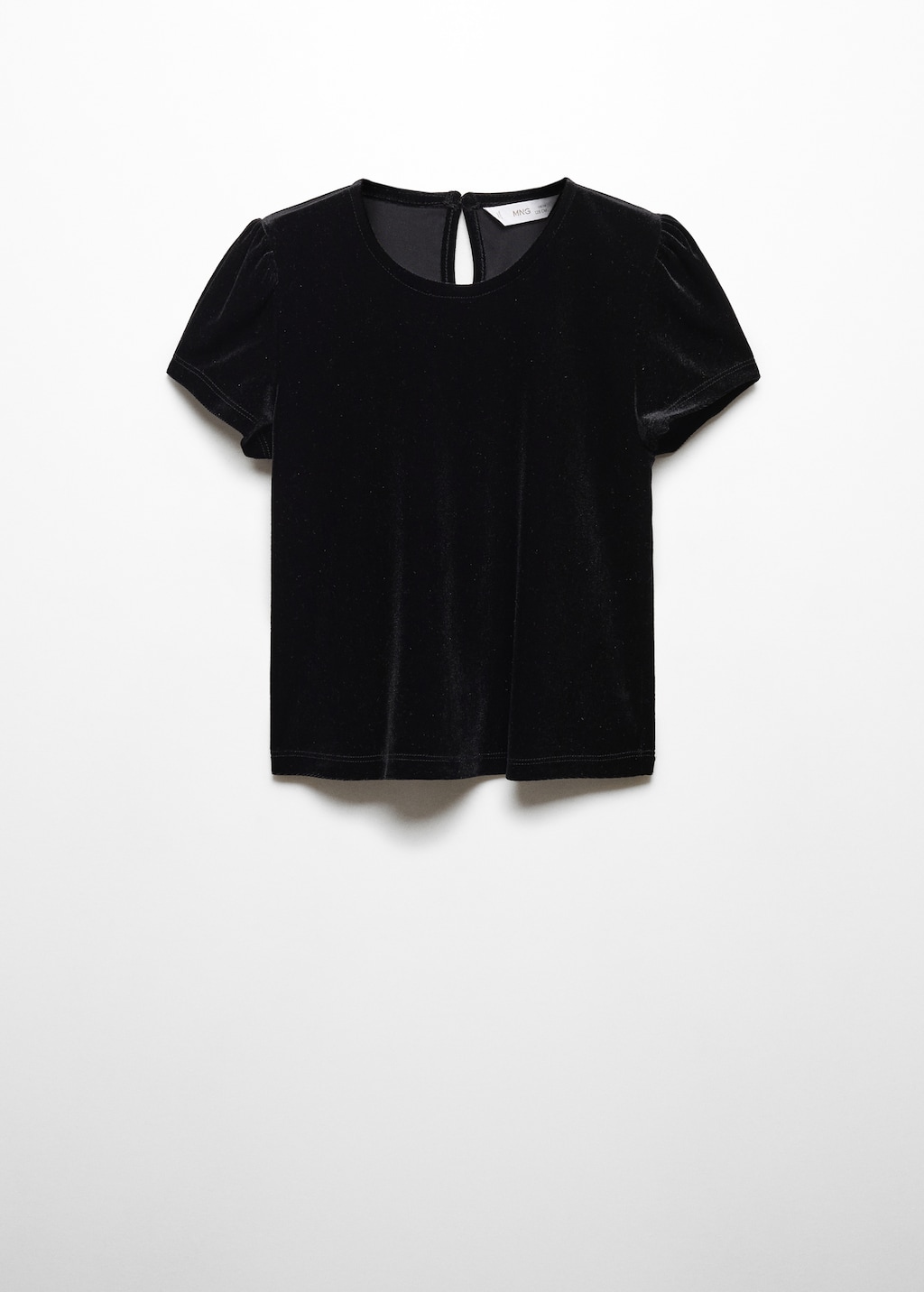Puffed sleeves velvet T-shirt - Girls | MANGO OUTLET USA Puffed sleeves velvet T-shirt - Girls | MANGO OUTLET USA