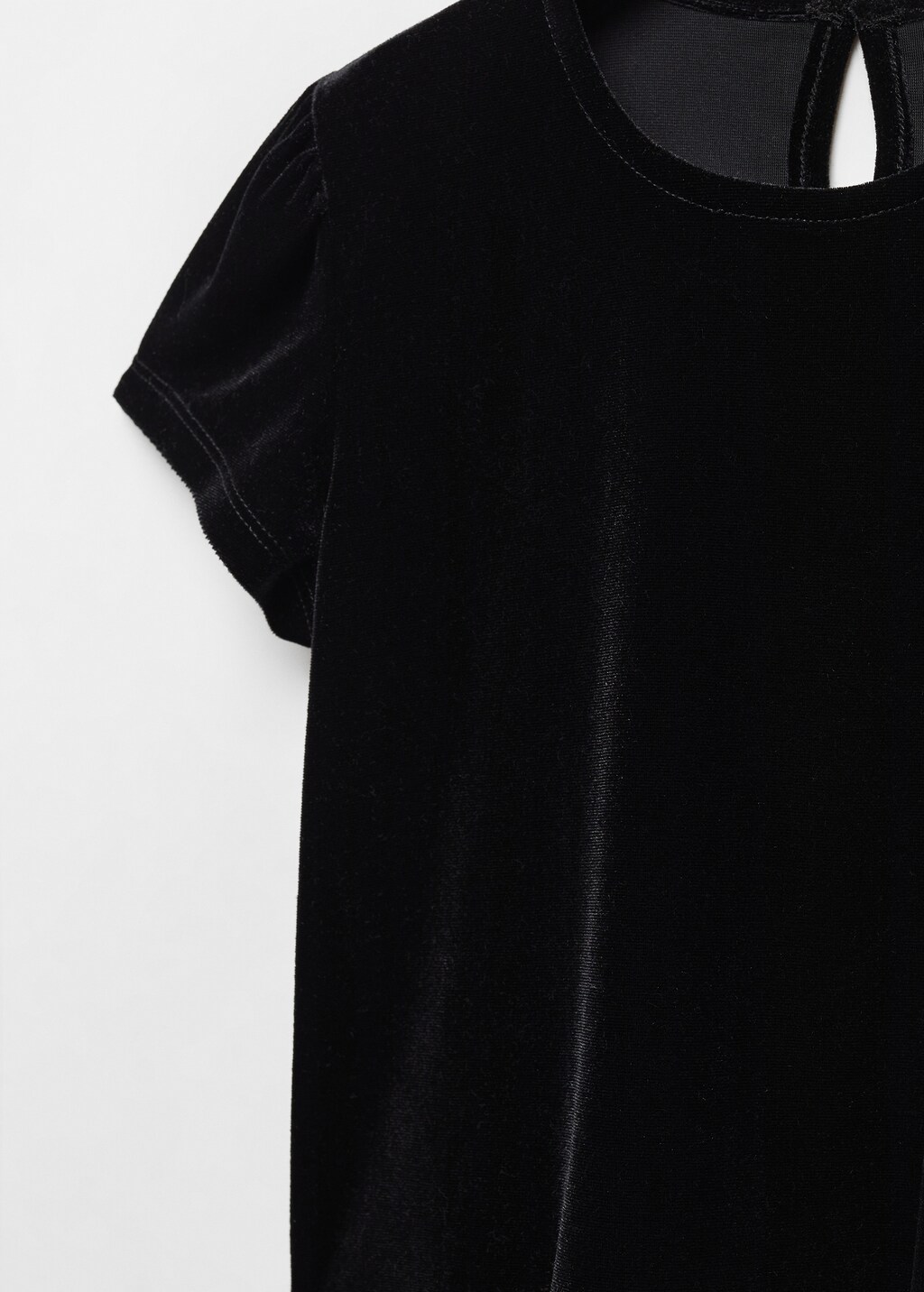 Puffed sleeves velvet T-shirt - Girls | MANGO OUTLET USA Puffed sleeves velvet T-shirt - Girls | MANGO OUTLET USA