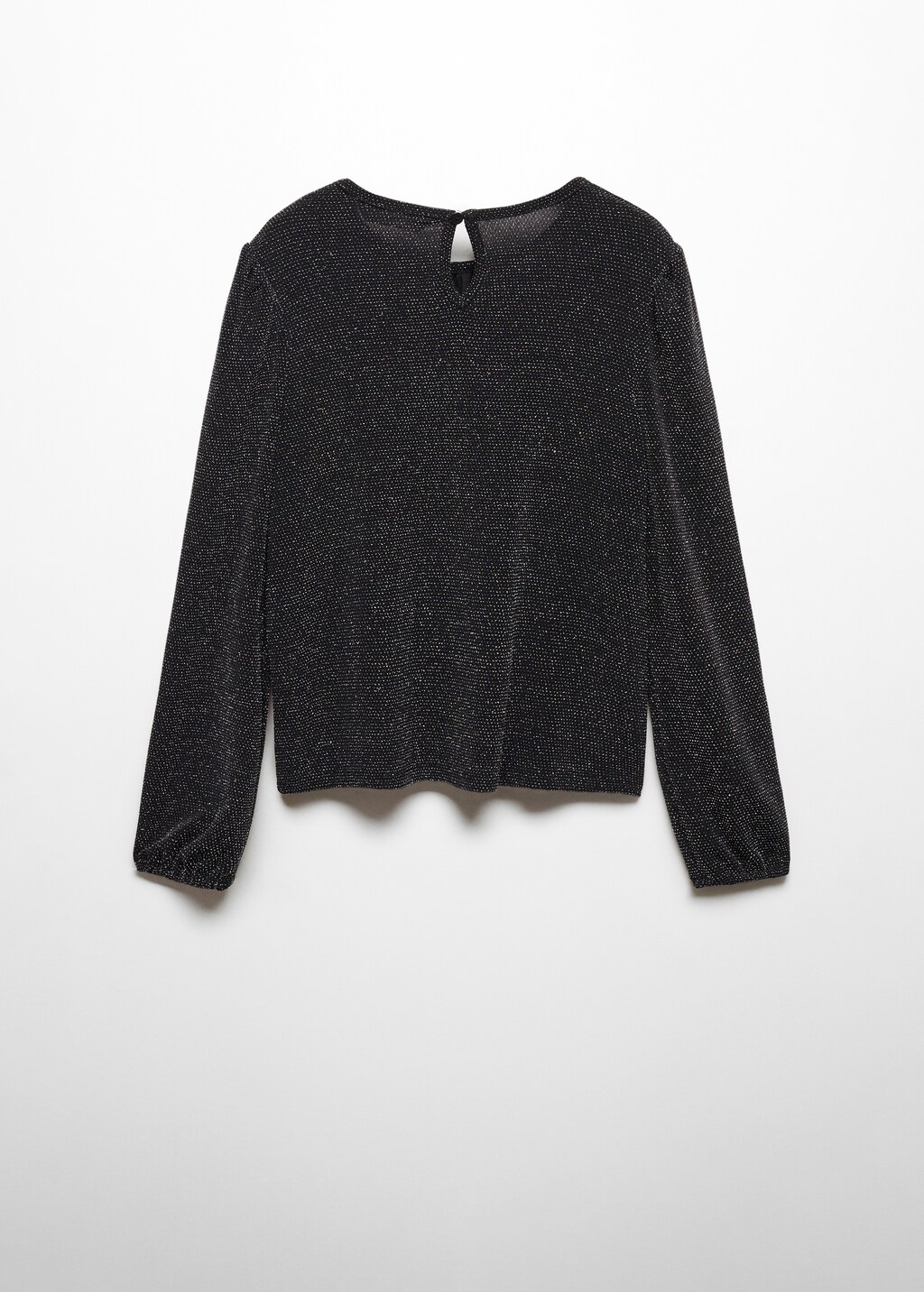 Shiny long-sleeved t-shirt - Girls | MANGO OUTLET USA