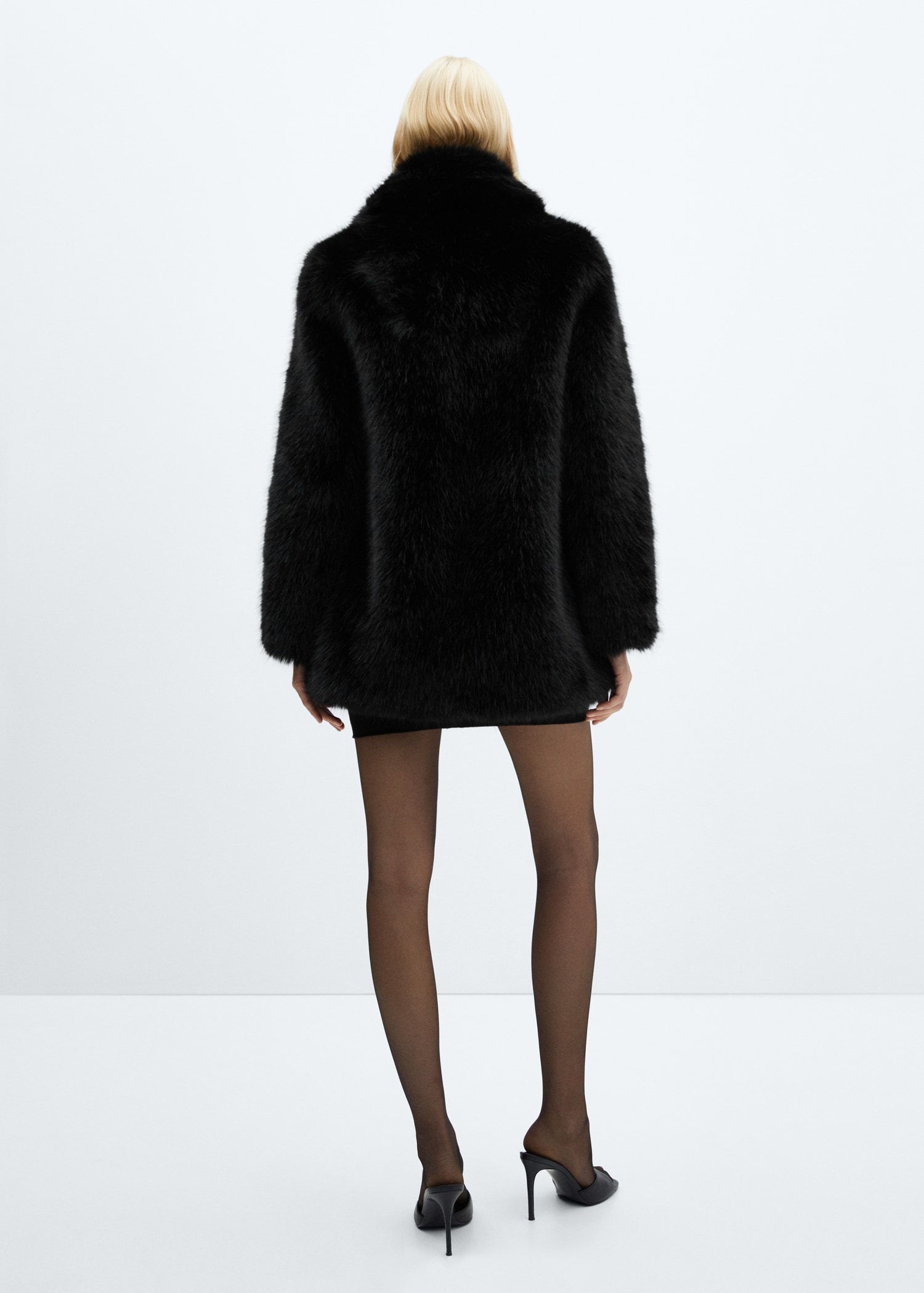 Faux Fur Coat Bershka Fellmantel Bershka Fellmantel Fellmantel Mit