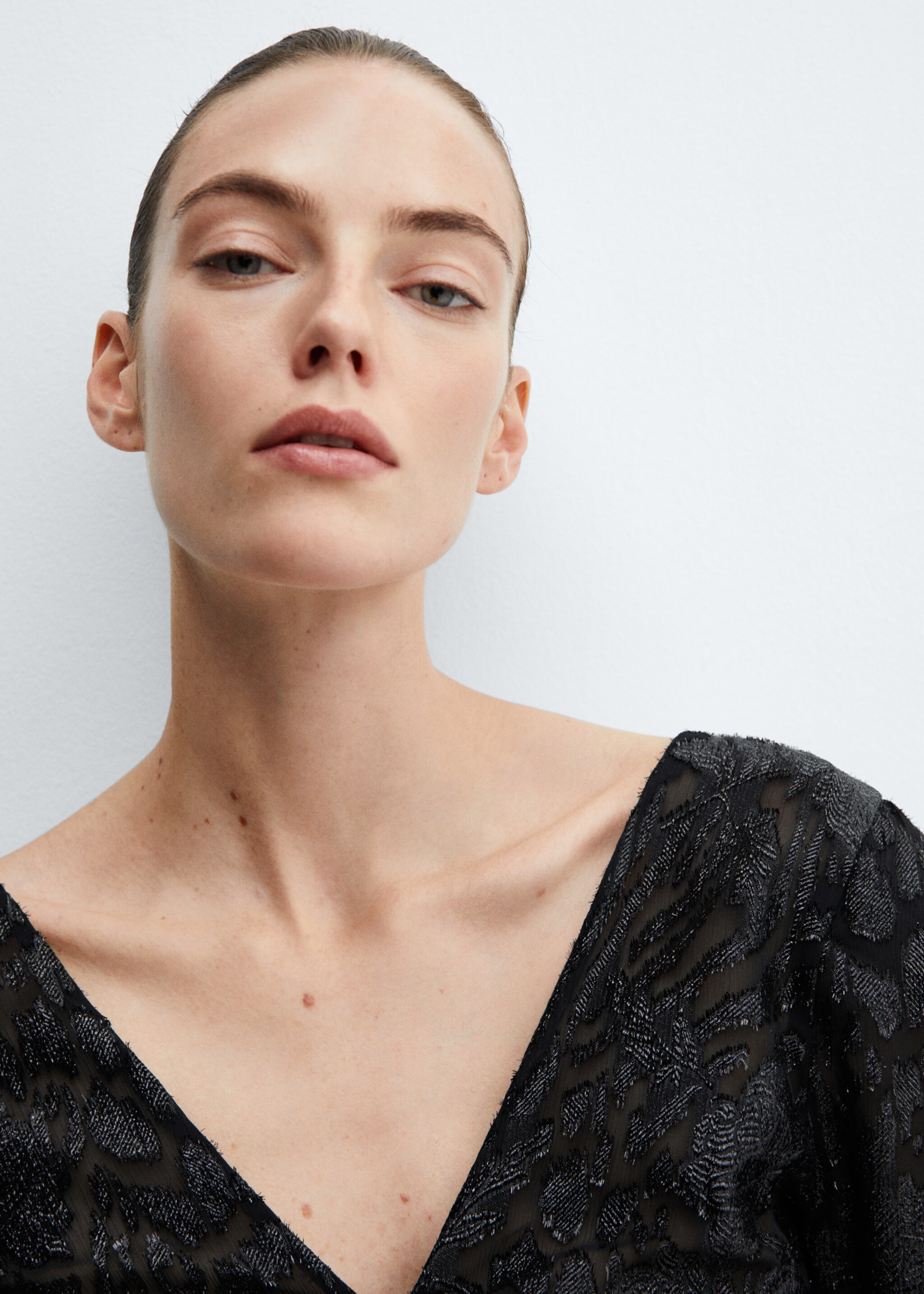 Bluza od žakarda s lureksom - Detalji artikla 1