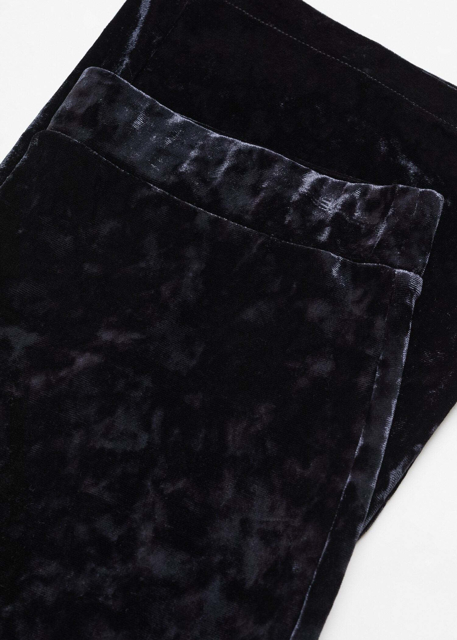 Straight velvet trousers - Details of the article 8