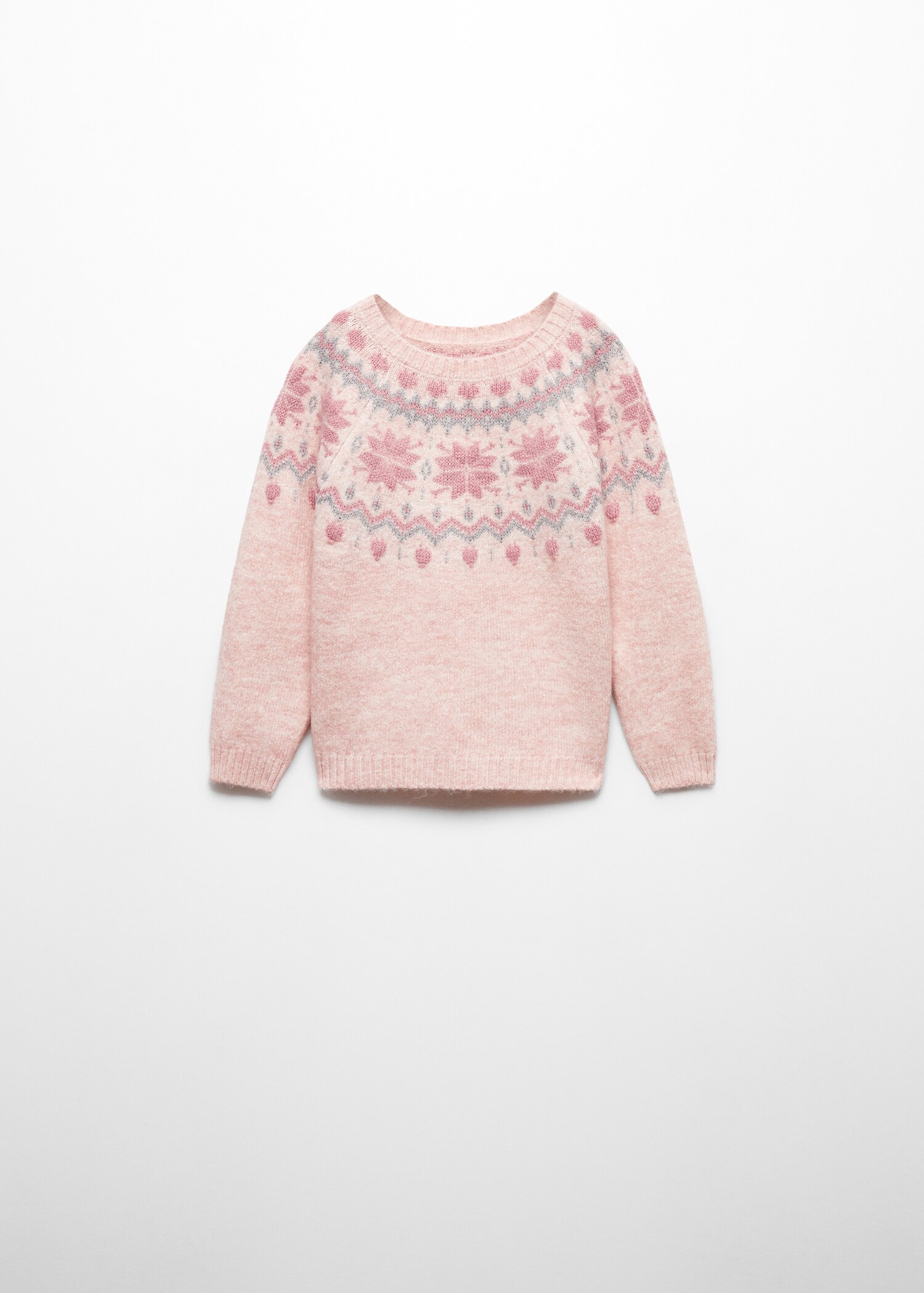 Pullover maglia jacquard - Articolo senza modello