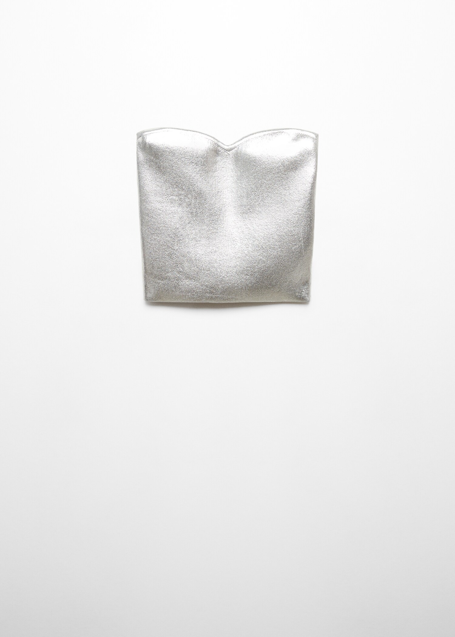 Metallic top with sweetheart neckline - Article without model