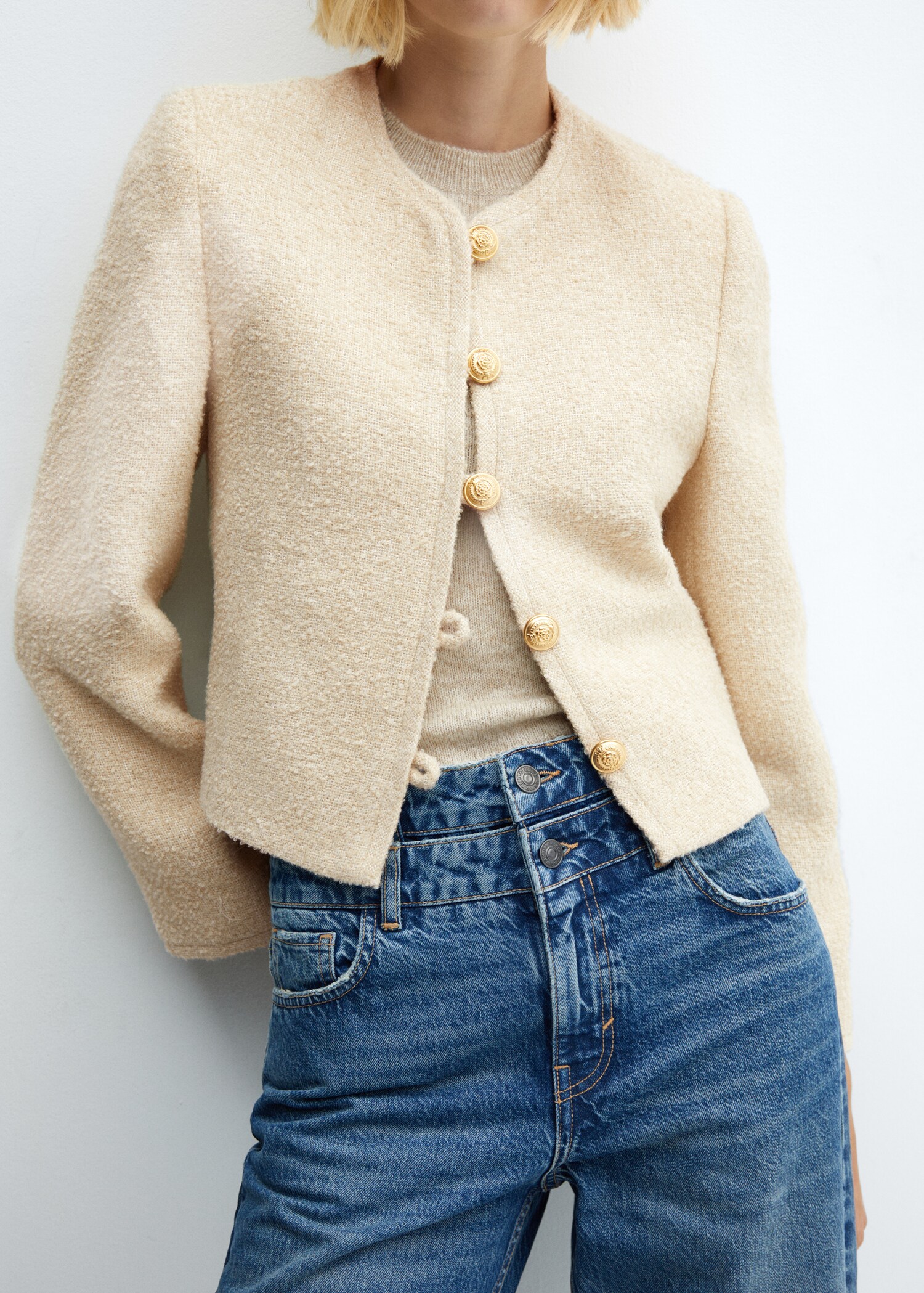 Tweed jacket with jewel buttons - Details of the article 6