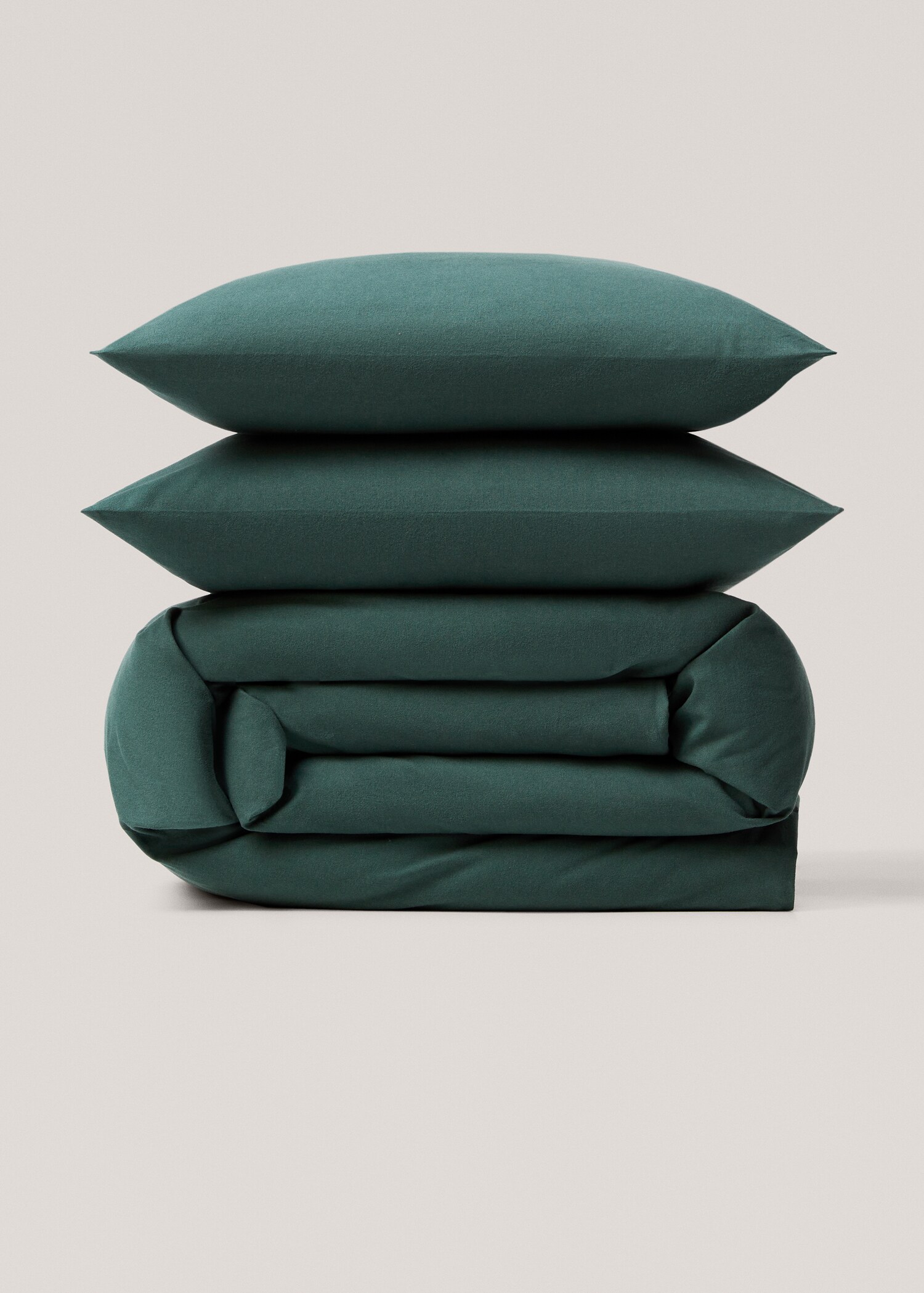 Plain flannel duvet cover Queen bed - Article without model