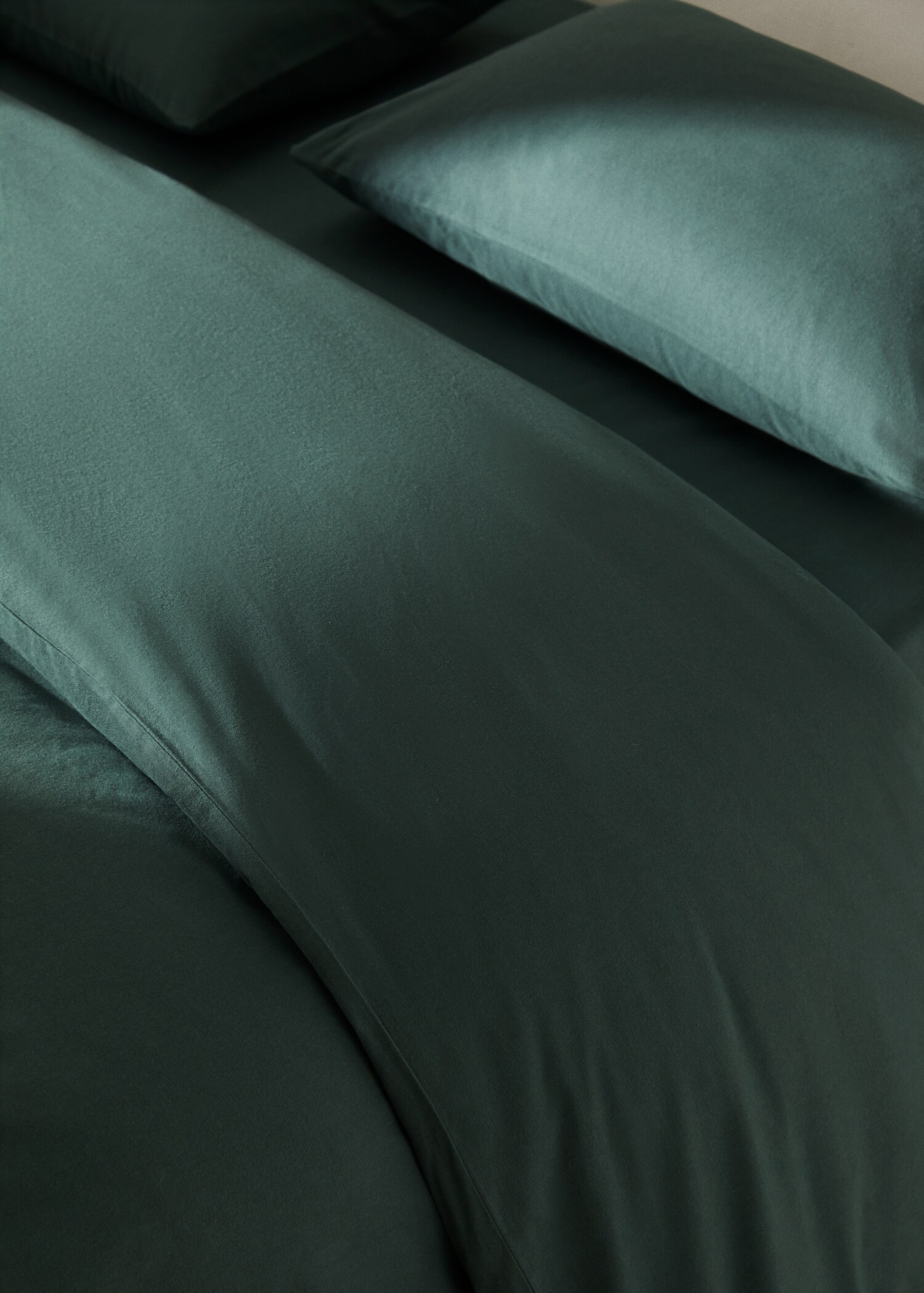Plain flannel duvet cover Queen bed - Details of the article 7