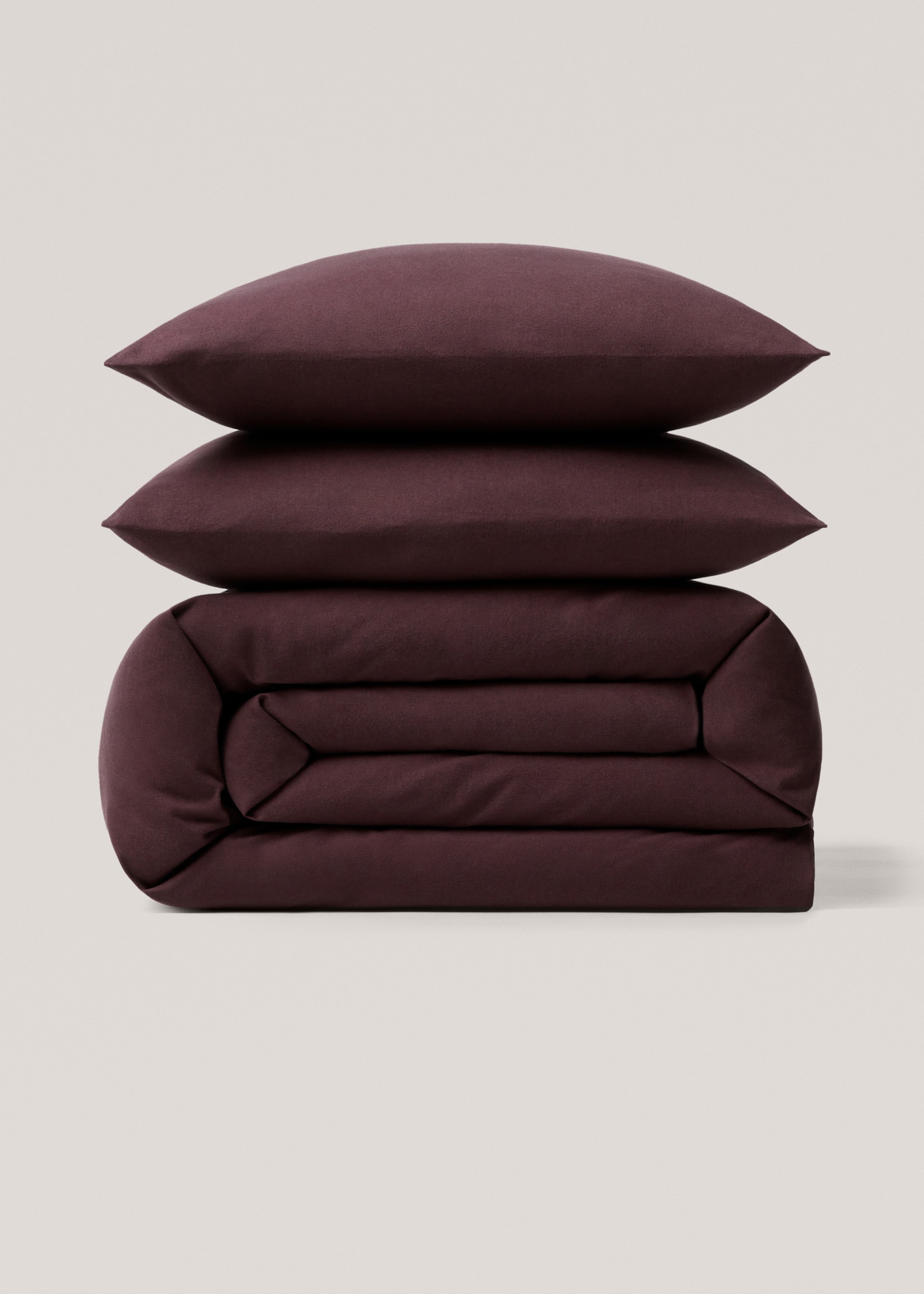 Copripiumino flanella tinta unita letto 135/140 cm - Articolo senza modello