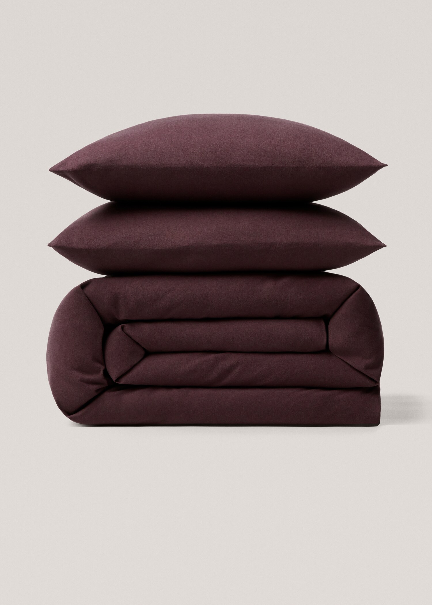 Plain flannel duvet cover Queen bed - Article without model