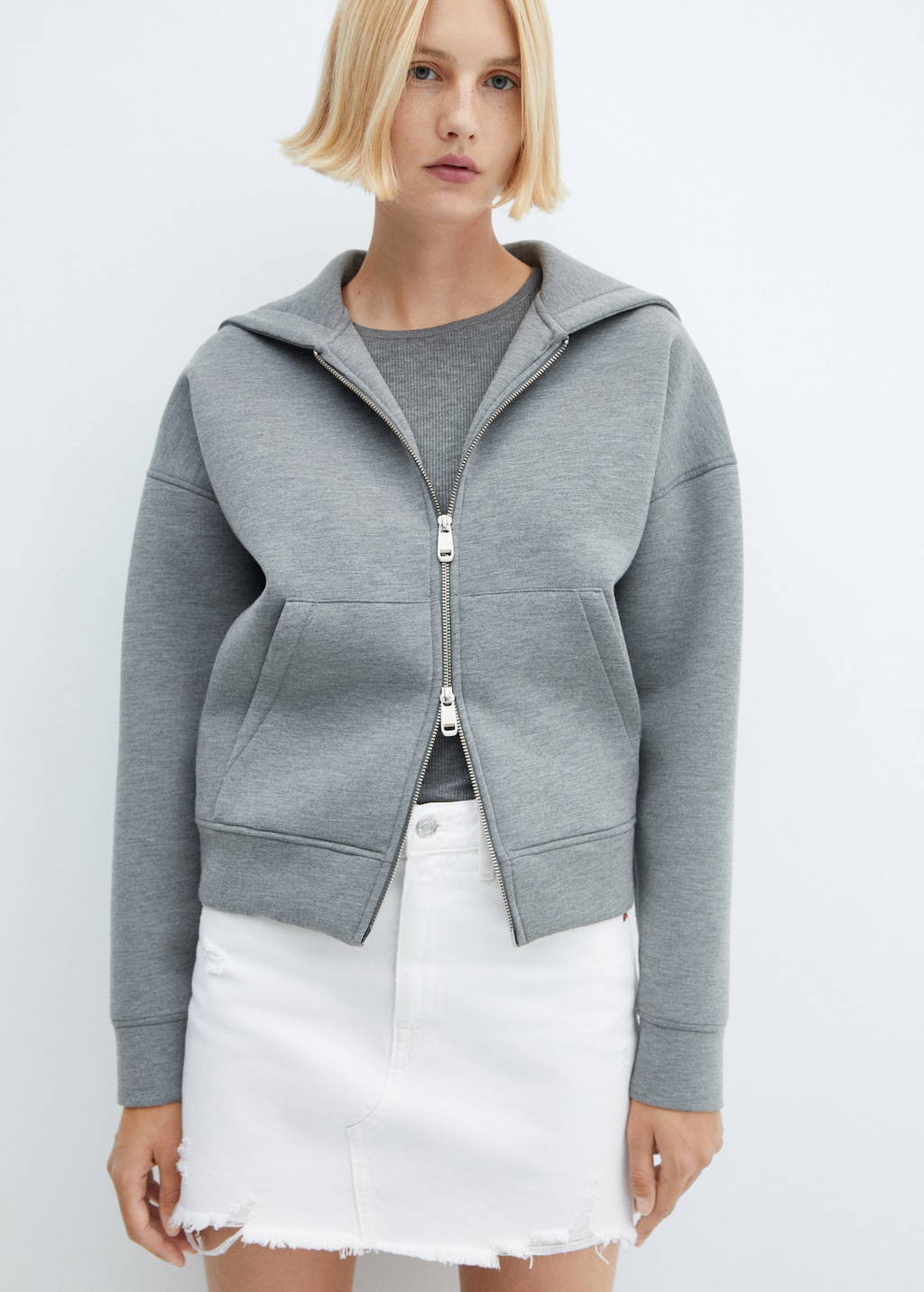 Denim mini-skirt - Women | MANGO OUTLET USA