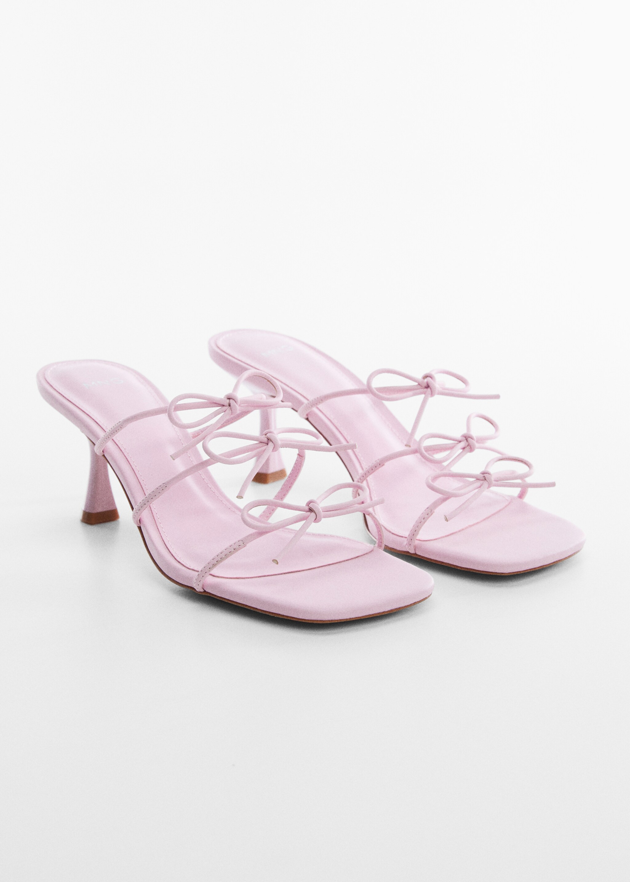 Bows leather sandals - Medium plane, Light/Pastel Purple. Ref: 57040049-00.